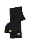 Hugo Boss-OUTLET-SALE-Zanton Logo Beanie And Scarf Set-ARCHIVIST