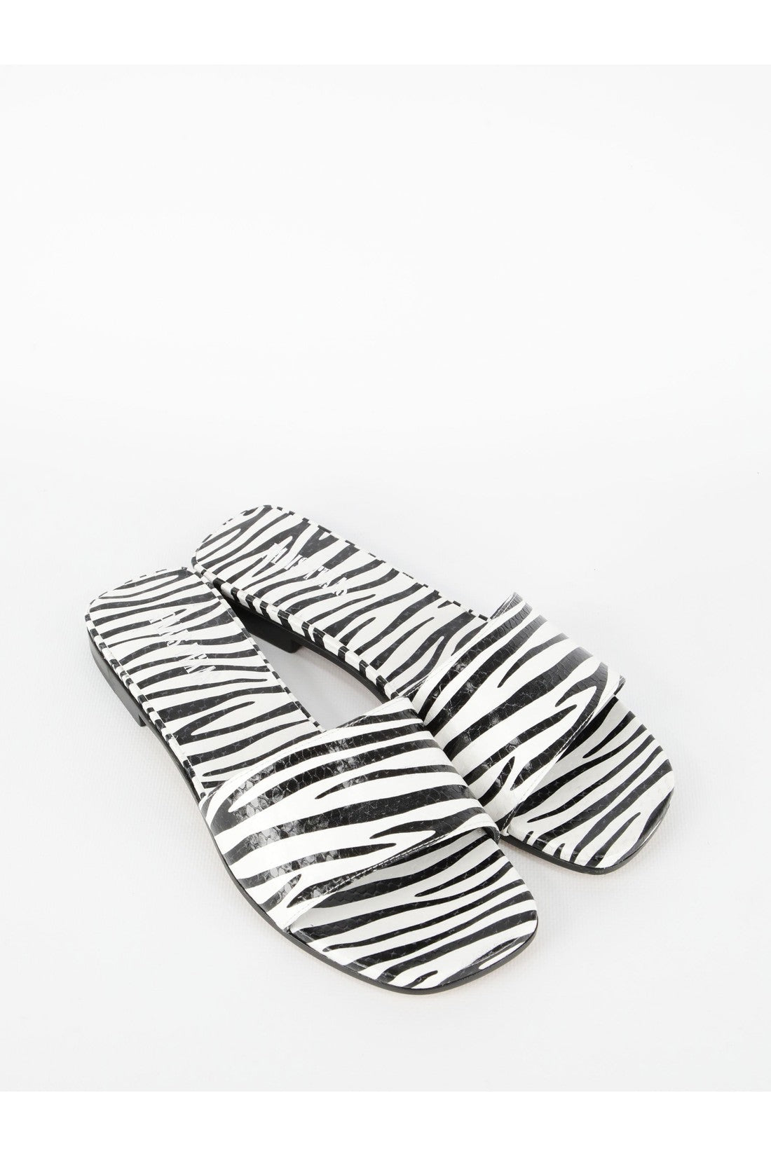 PARIS TEXAS-OUTLET-SALE-Zebra-print flat sandals-ARCHIVIST