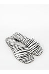 PARIS TEXAS-OUTLET-SALE-Zebra-print flat sandals-ARCHIVIST