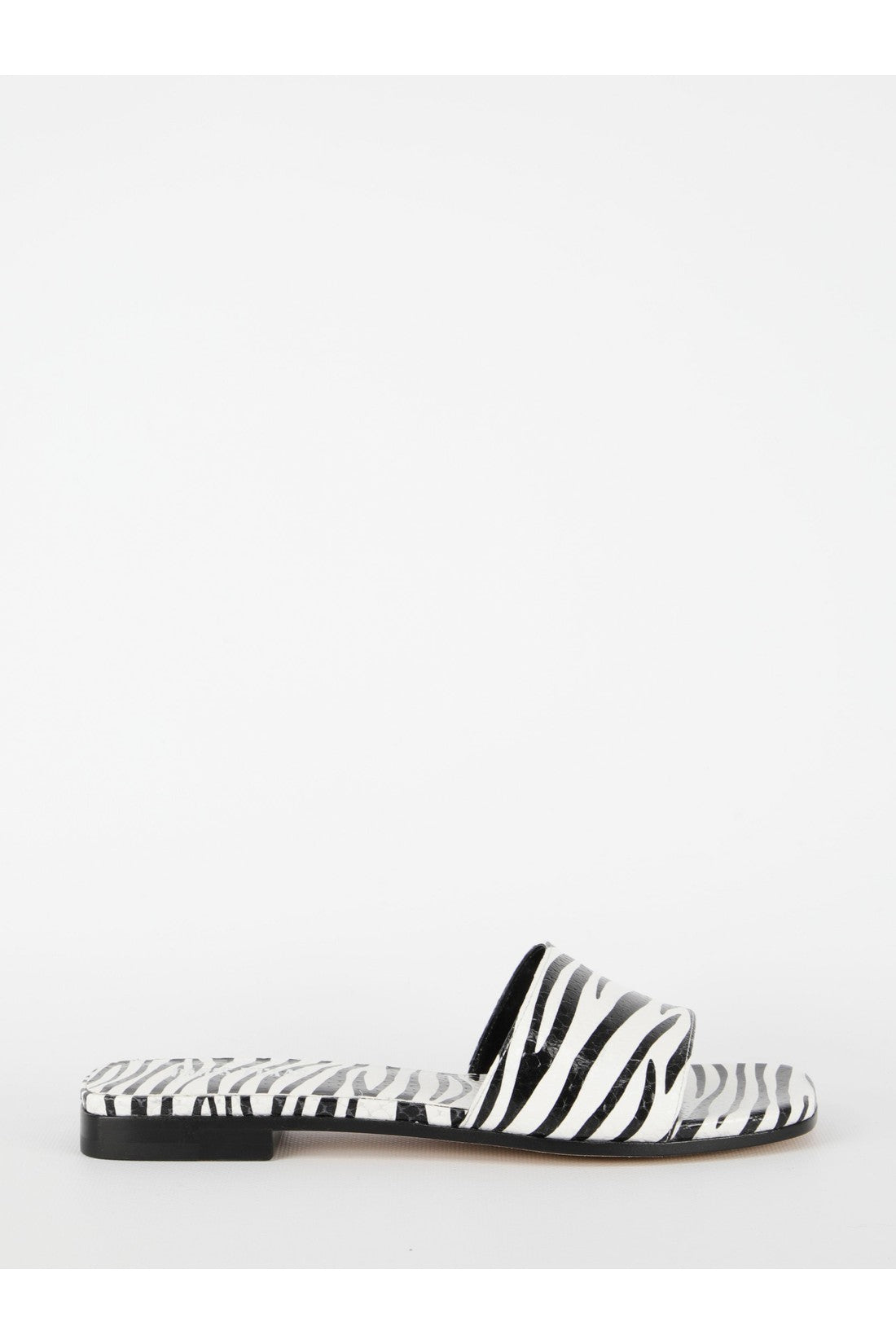 PARIS TEXAS-OUTLET-SALE-Zebra-print flat sandals-ARCHIVIST