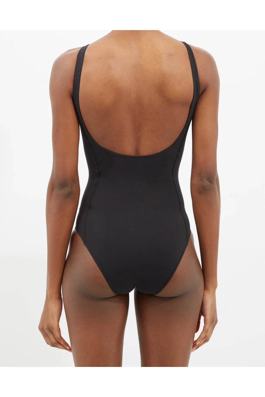 Moncler-OUTLET-SALE-Zip-Neck Logo Print One Piece Swimsuit-ARCHIVIST