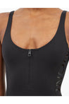 Moncler-OUTLET-SALE-Zip-Neck Logo Print One Piece Swimsuit-ARCHIVIST