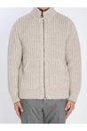 Roberto Collina-OUTLET-SALE-Zipped ribbed sweatshirt-ARCHIVIST