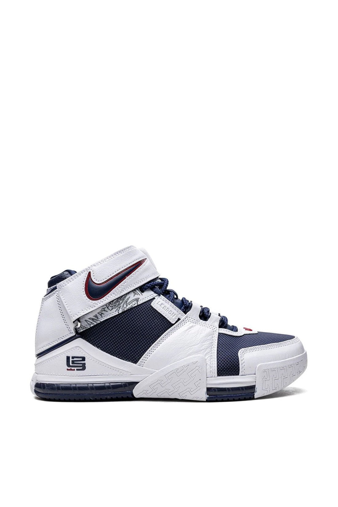 Nike-OUTLET-SALE-Zoom LeBron II Midnight Navy Sneakers-ARCHIVIST