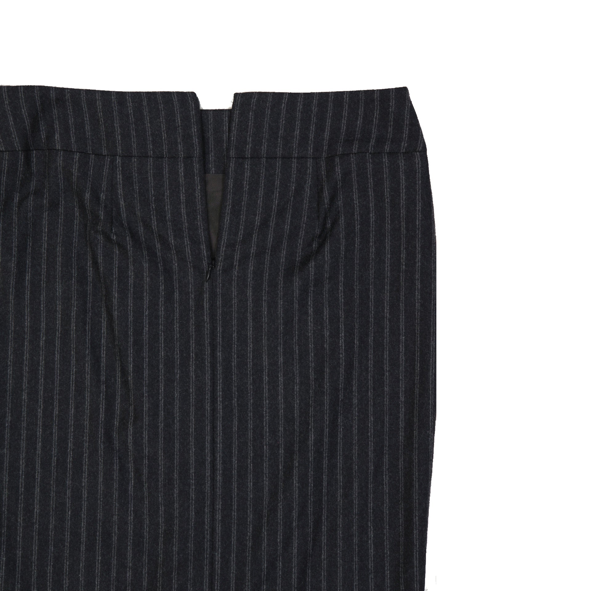 Brunello Cucinelli-Brunello Cucinelli Wool Striped Skirt-WOMEN CLOTHING-Black-Deal-Outlet-by-ARCHIVIST