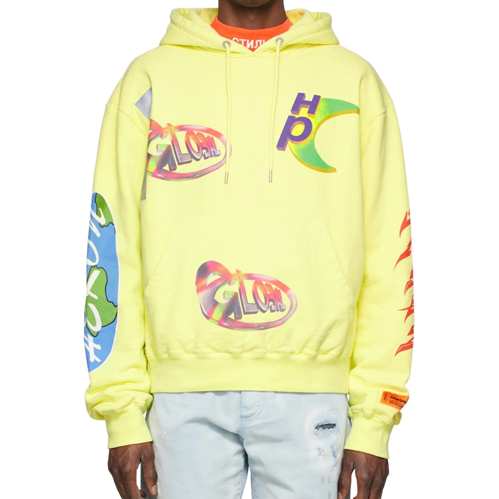 Heron Preston-Heron Preston Cotton Hooded Sweatshirt-MEN CLOTHING-Black-Deal-Outlet-by-ARCHIVIST