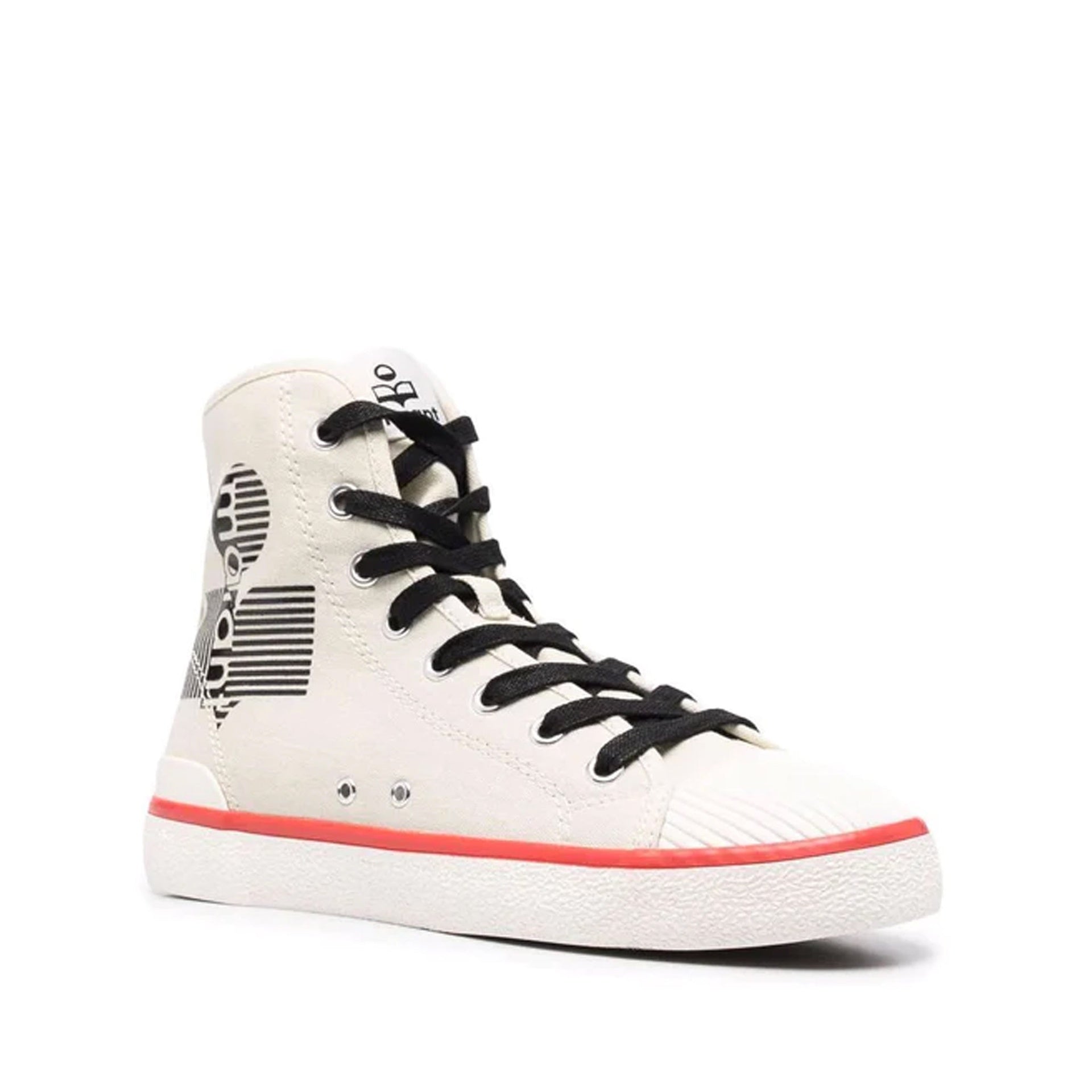 Isabel Marant-Isabel Marant Logo Canvas Sneakers-WOMEN SHOES-Black-Deal-Outlet-by-ARCHIVIST