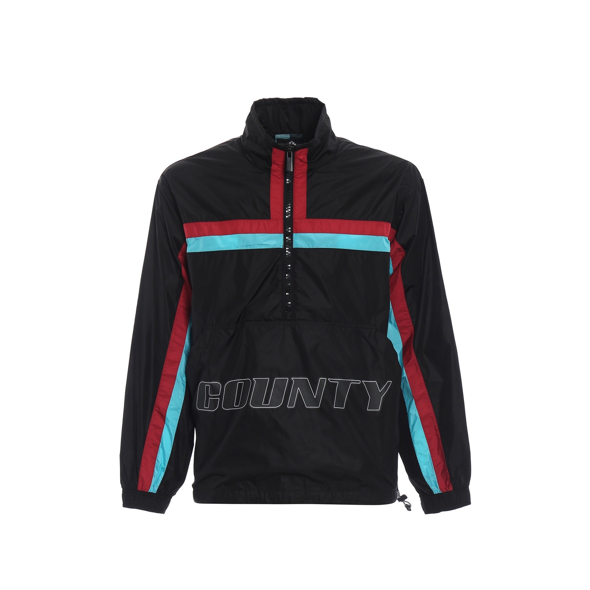 Marcelo Burlon County Of Milan-Marcelo Burlon Logo Windbreaker Jacket-MEN CLOTHING-Black-Deal-Outlet-by-ARCHIVIST