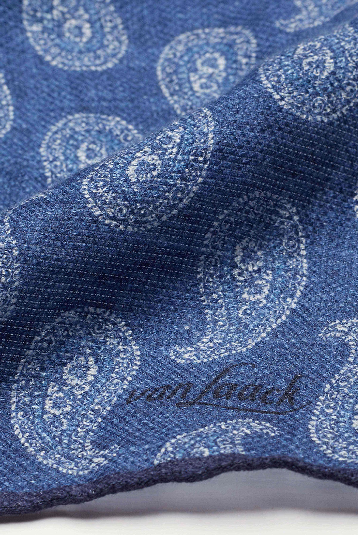 Van Laack-Herren Einstecktuch mit Paisley-Muster Blau-Accessoires-Black-Deal-Outlet-by-ARCHIVIST