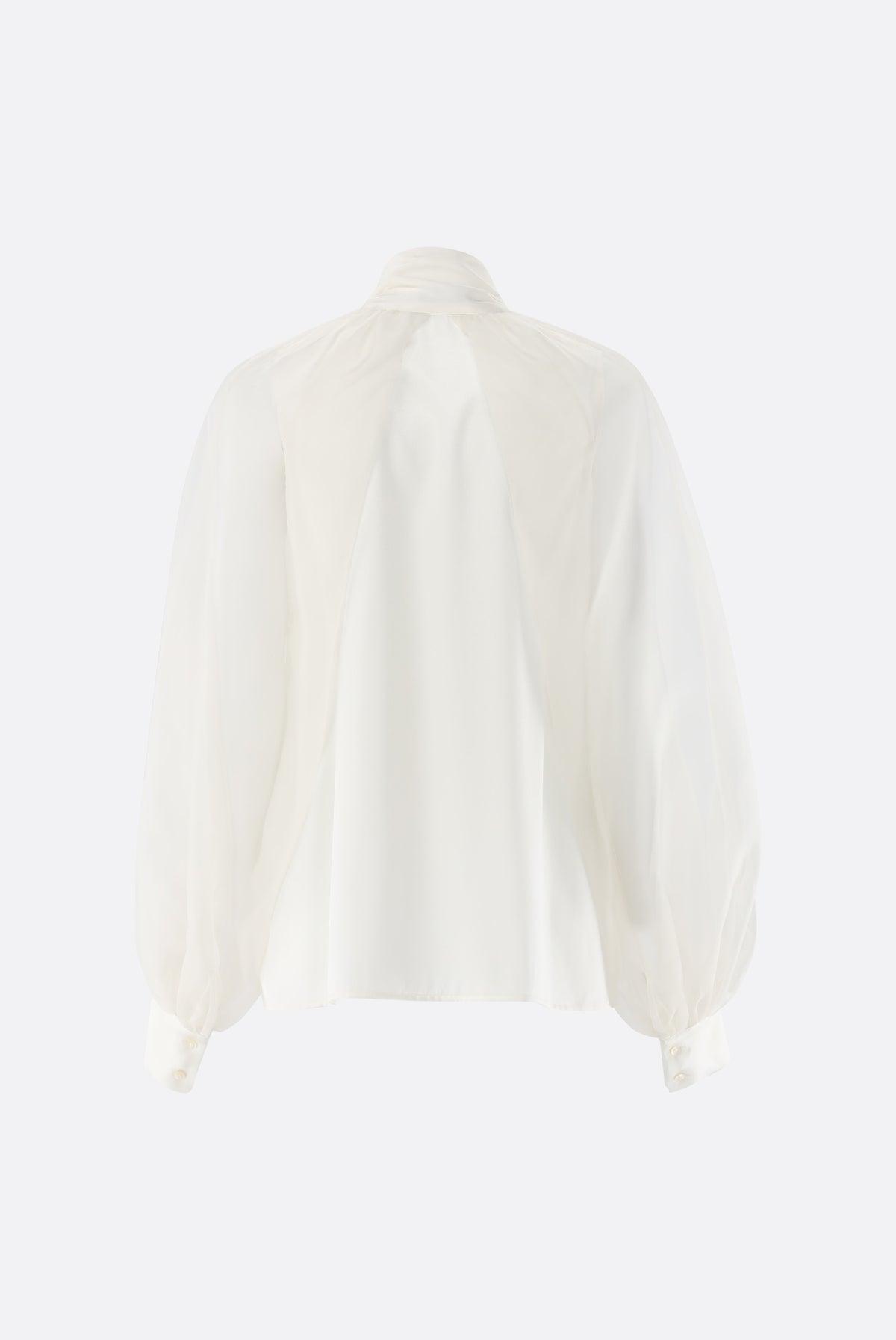Bluse | aus Seide mit weiten organza Ärmeln-Hemden & Blusen-Van Laack-OUTLET-ARCHIVIST-ARCHIVE-SALE