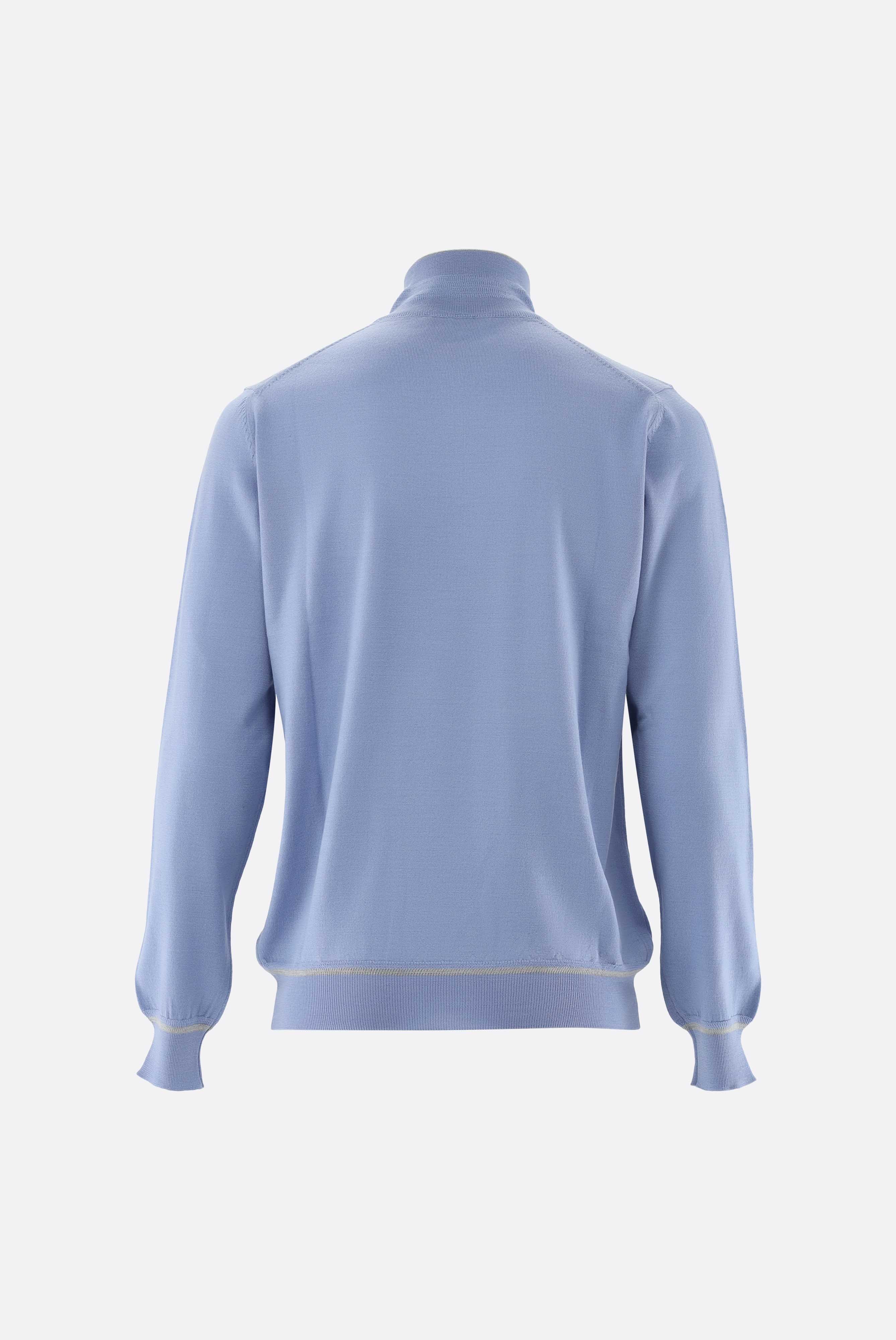 Troyer | aus merzerisierter Merinowolle mit Farbdetail-Strick & Pullover-Van Laack-OUTLET-ARCHIVIST-ARCHIVE-SALE