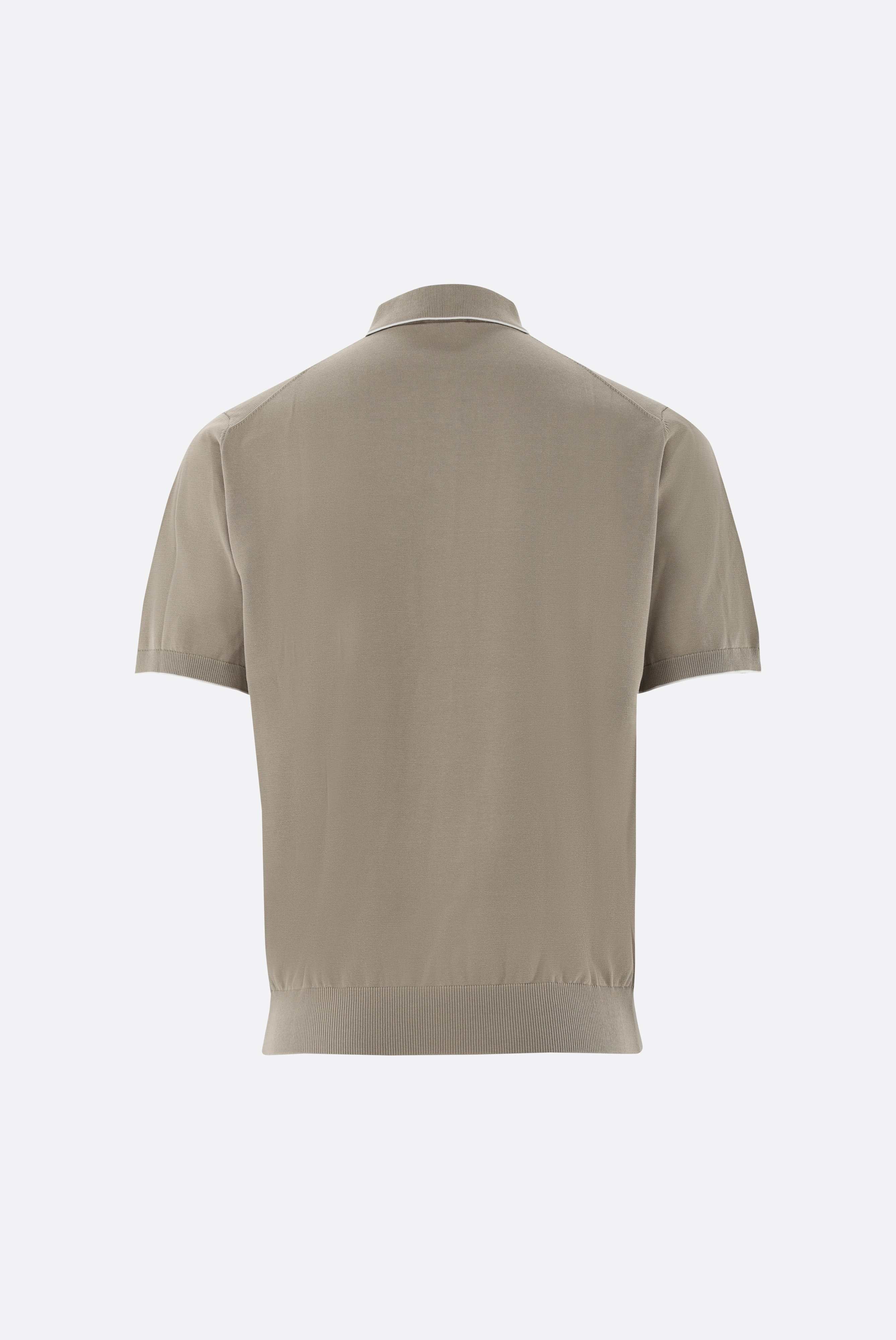 Strick Poloshirt mit Detail | aus Air Cotton-Shirts-Van Laack-OUTLET-ARCHIVIST-ARCHIVE-SALE