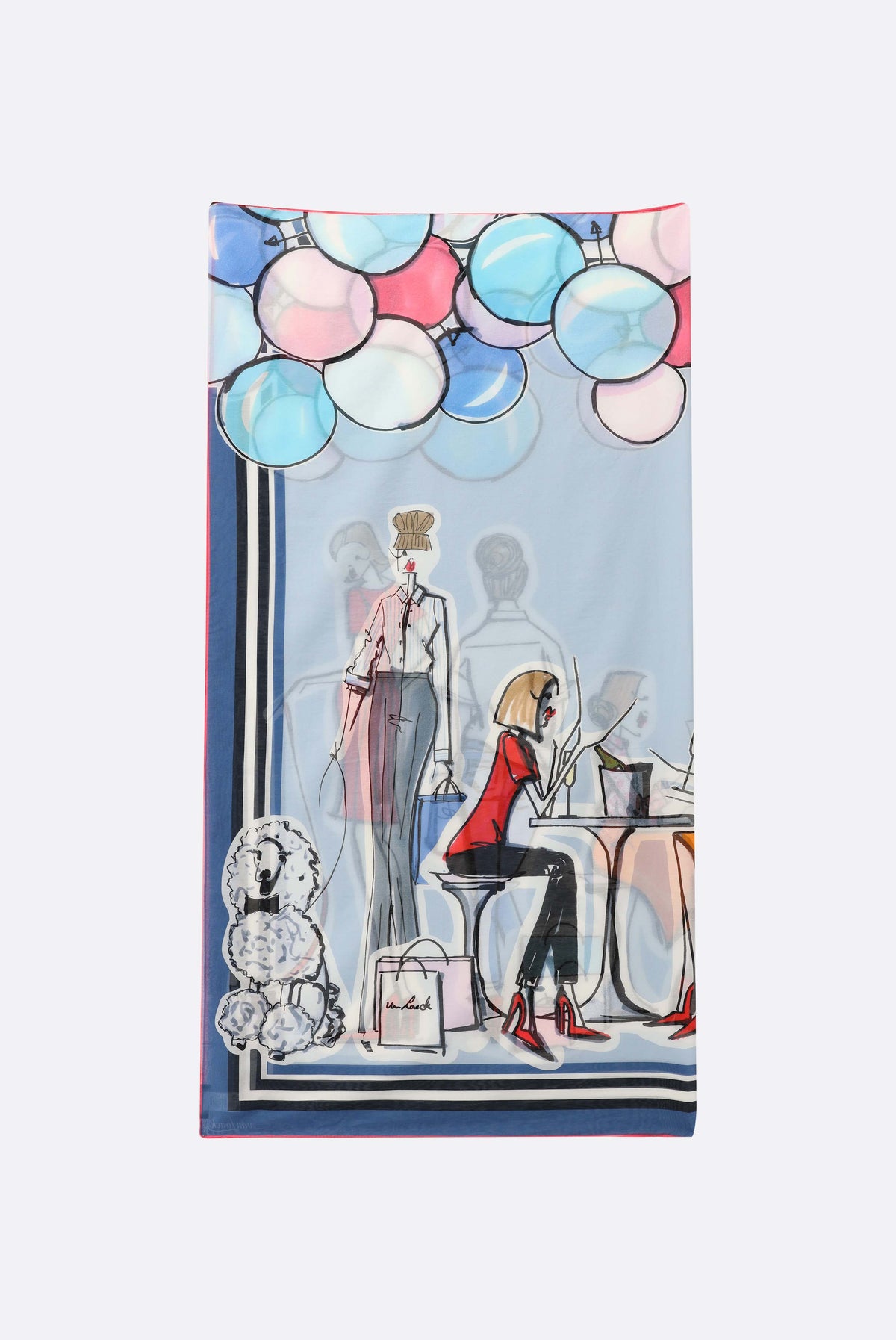 Tuch | mit figurativem Druck-Accessoires-Van Laack-OUTLET-ARCHIVIST-ARCHIVE-SALE