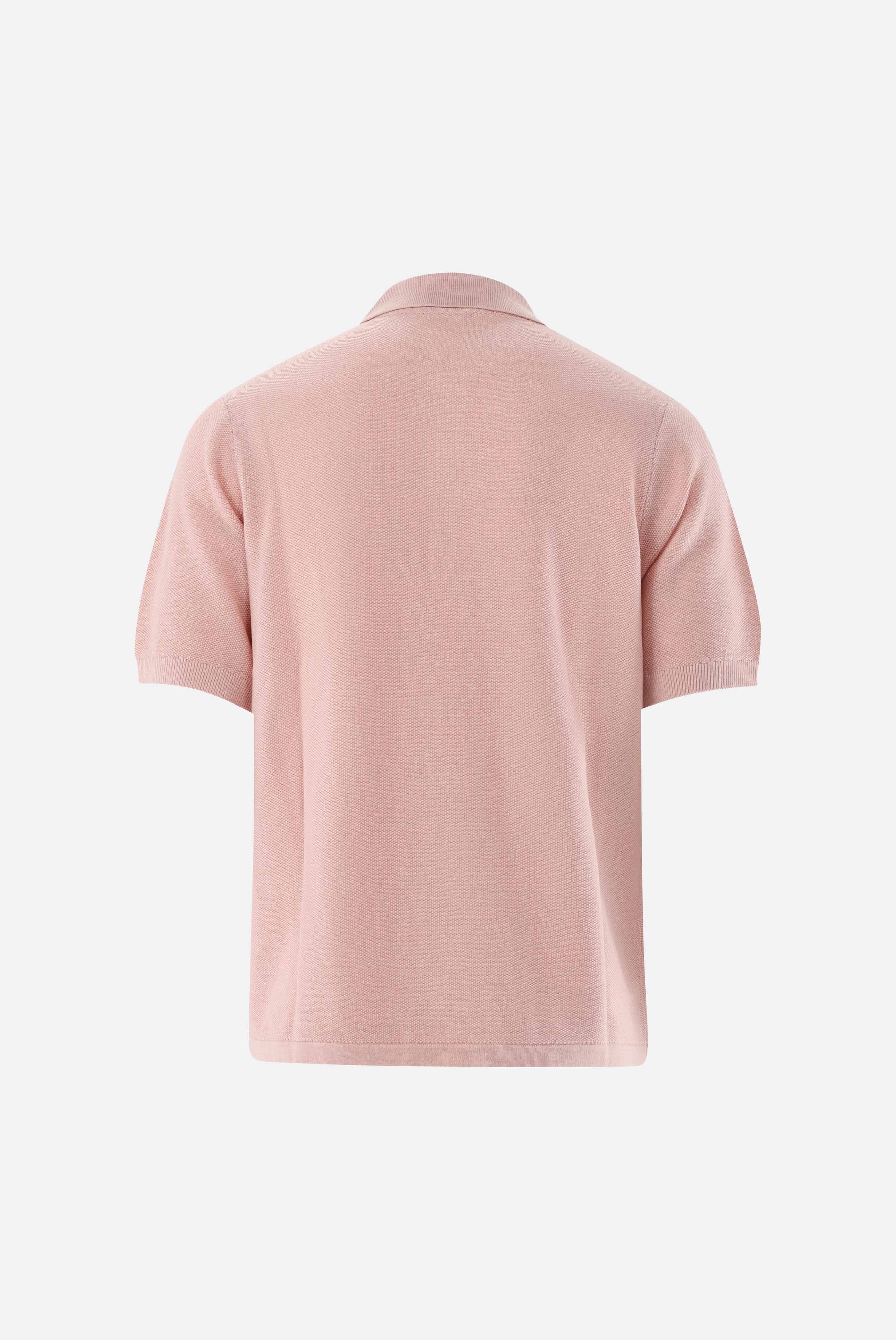 Strick-Poloshirt | mit Reiskorn Optik