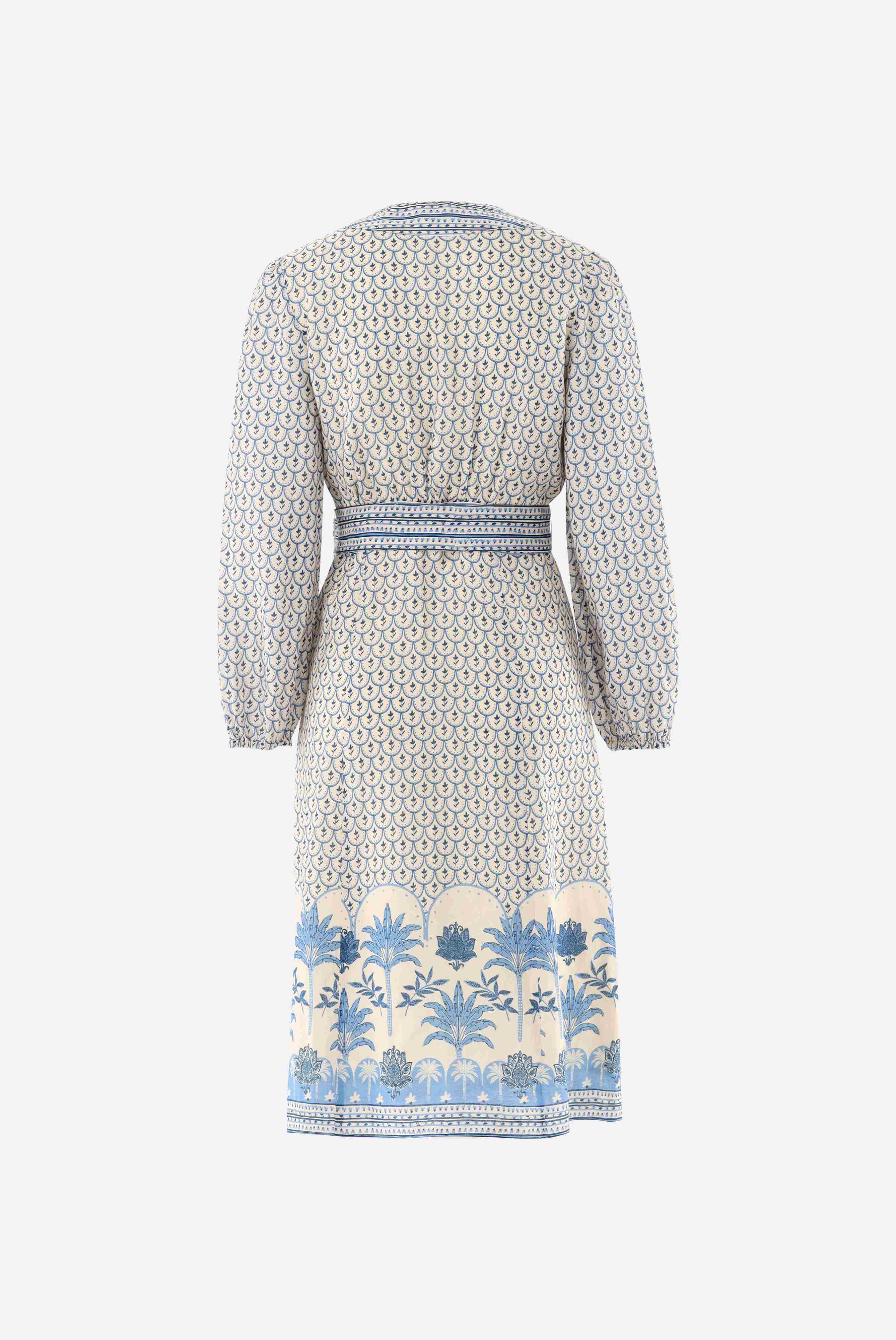 Midikleid | aus Leinen mit Palmen-Druck-Kleider & Röcke-Van Laack-OUTLET-ARCHIVIST-ARCHIVE-SALE