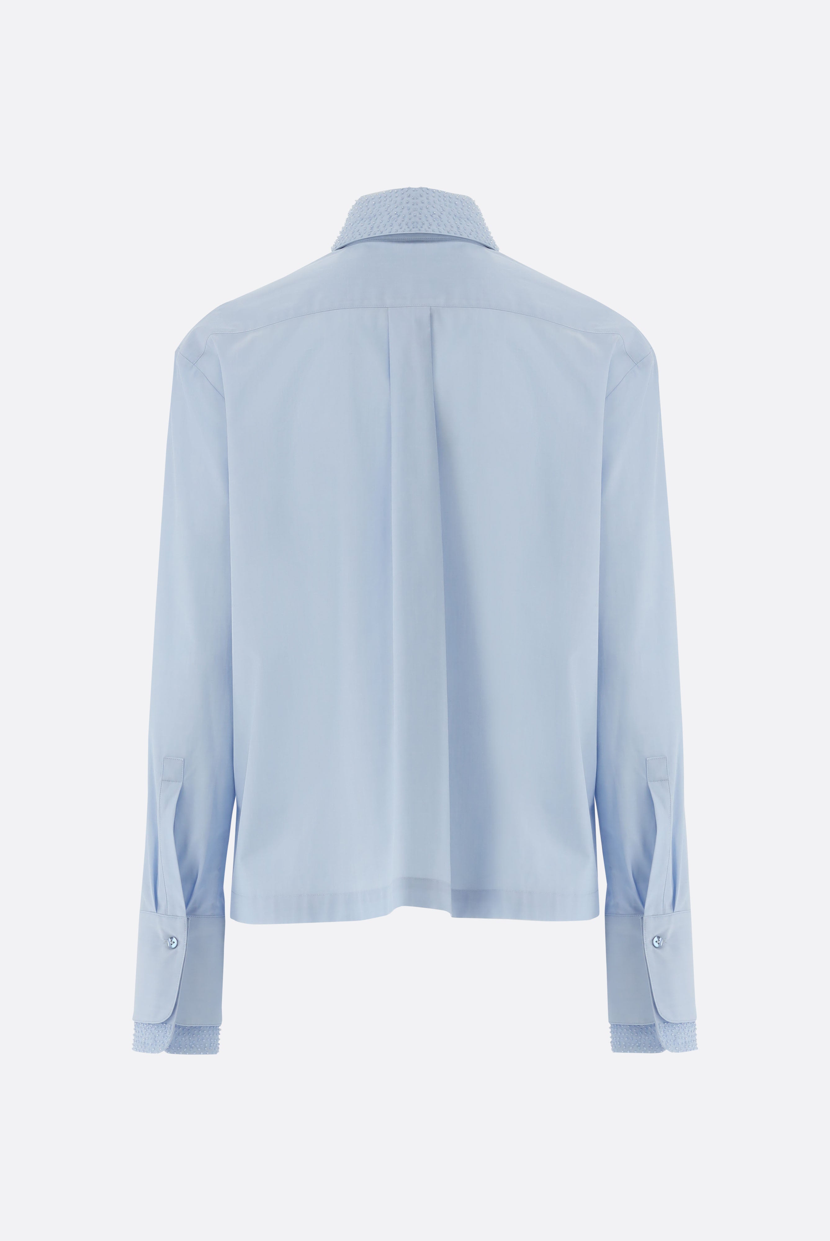 Hemdbluse | Boxy Fit mit Perlen-Details