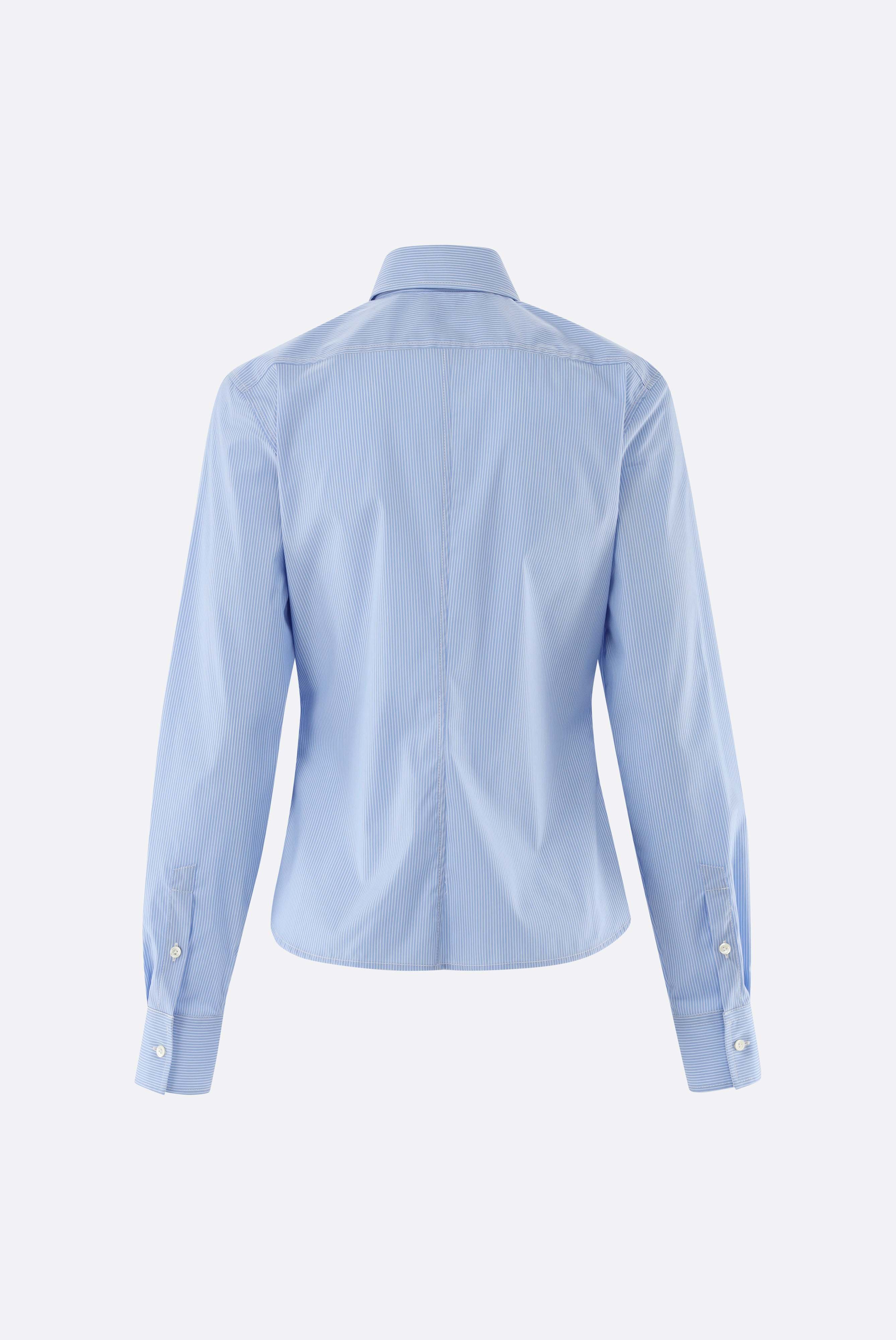 Hemdbluse | tailliert mit Brusttasche