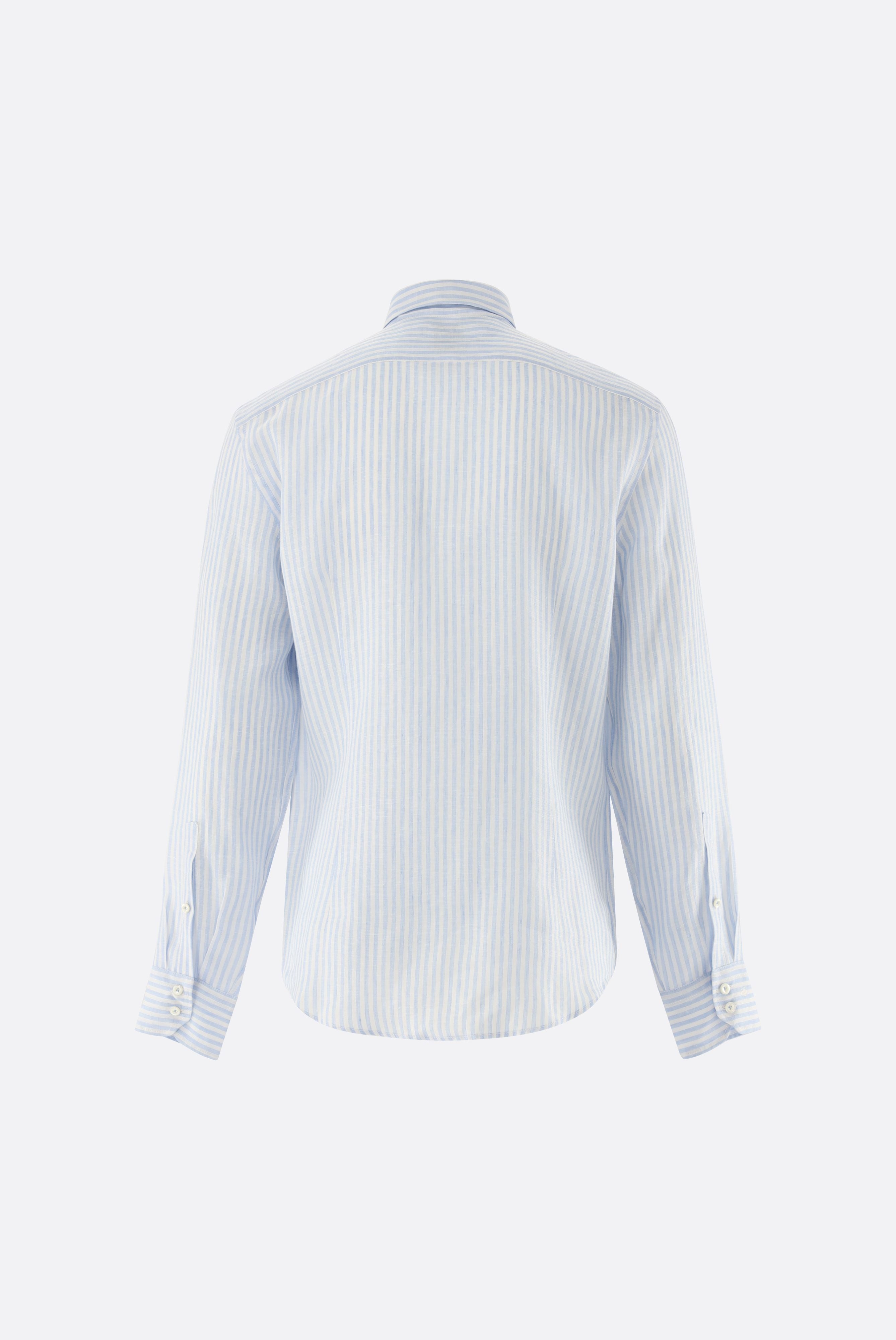 Leinenhemd | mit Streifen Comfort Fit