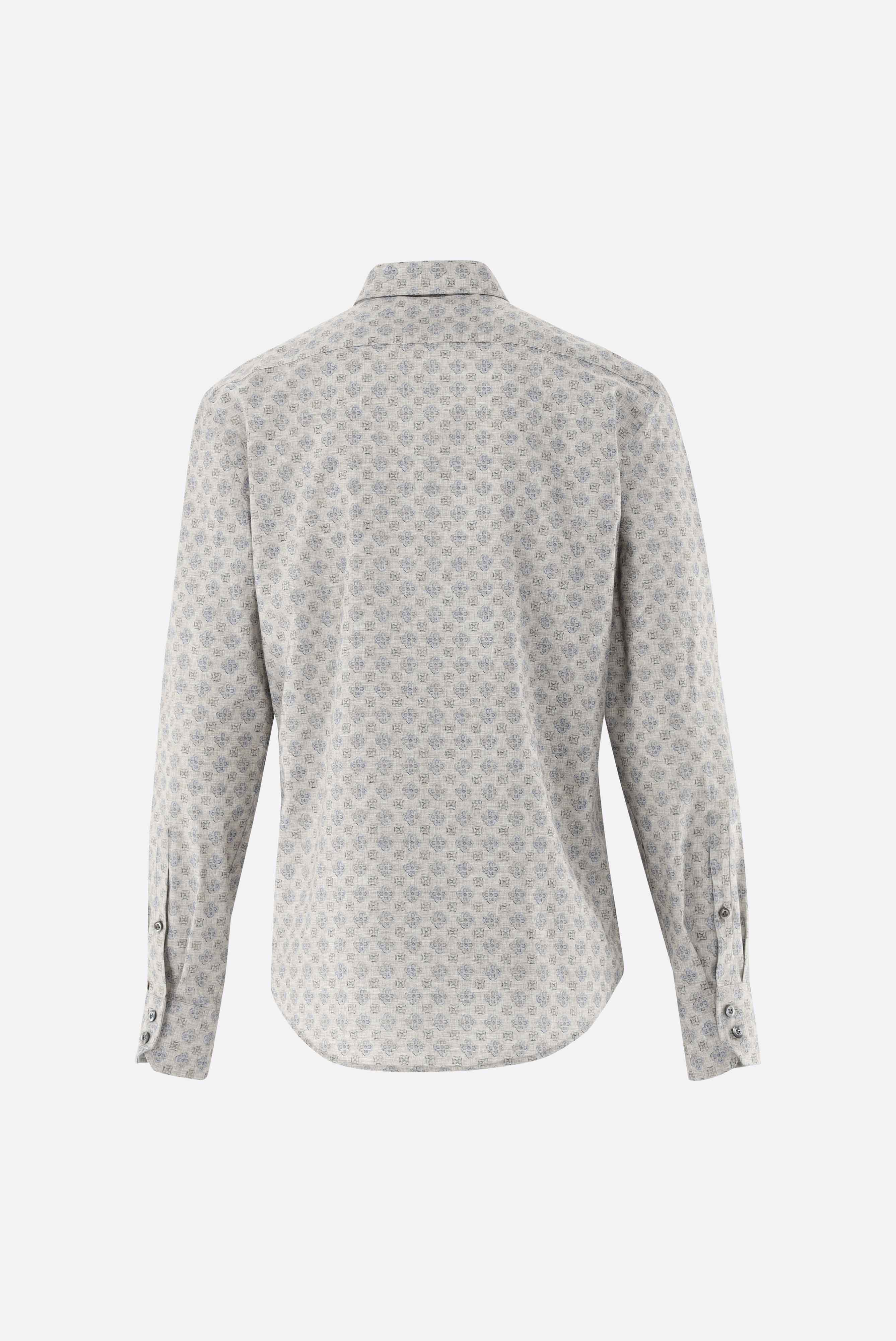 Hemd | mit geometrischem Druck Slim Fit