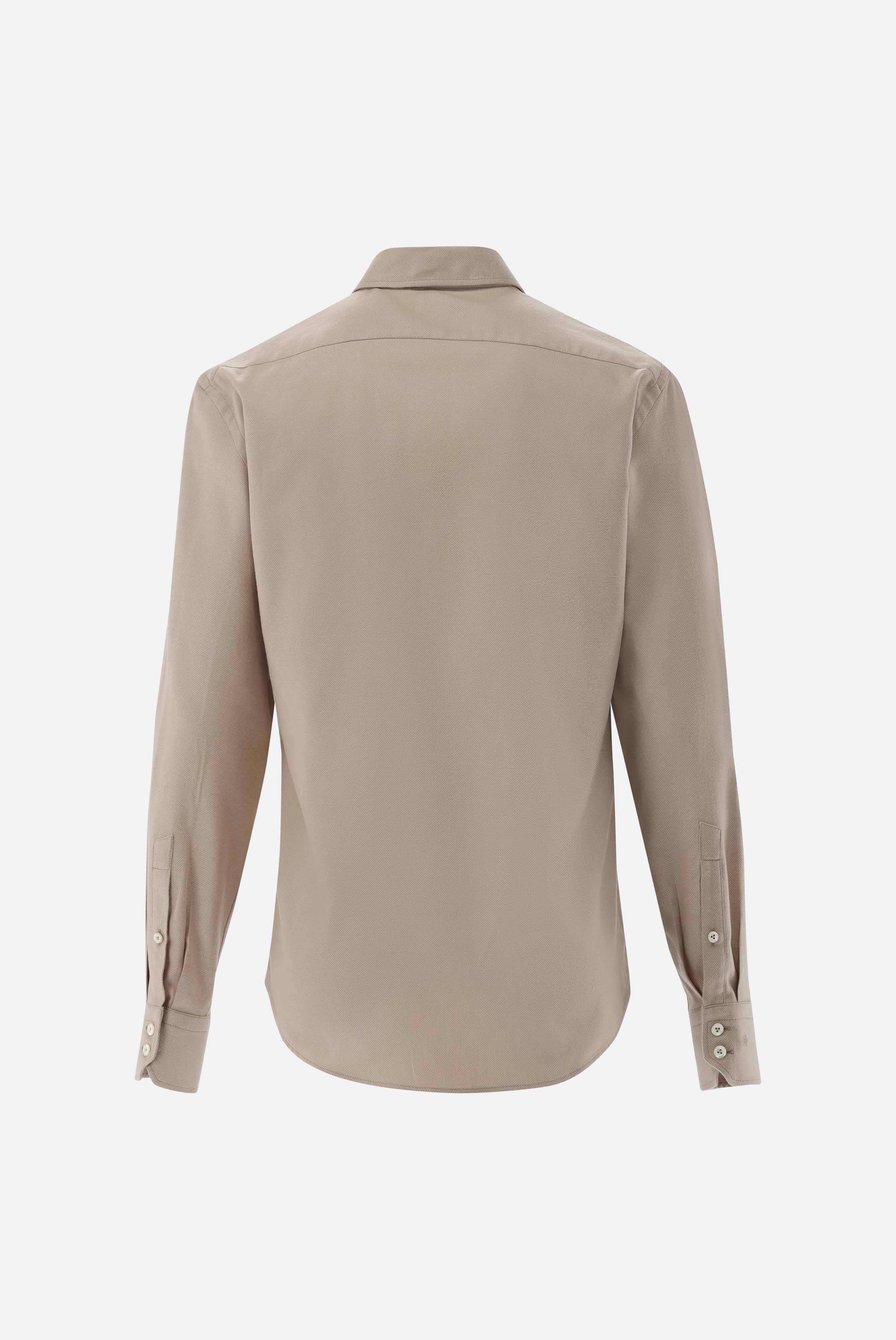 Flanellhemd | mit Fischgräten-Muster Slim Fit-Hemden & Blusen-Van Laack-OUTLET-ARCHIVIST-ARCHIVE-SALE