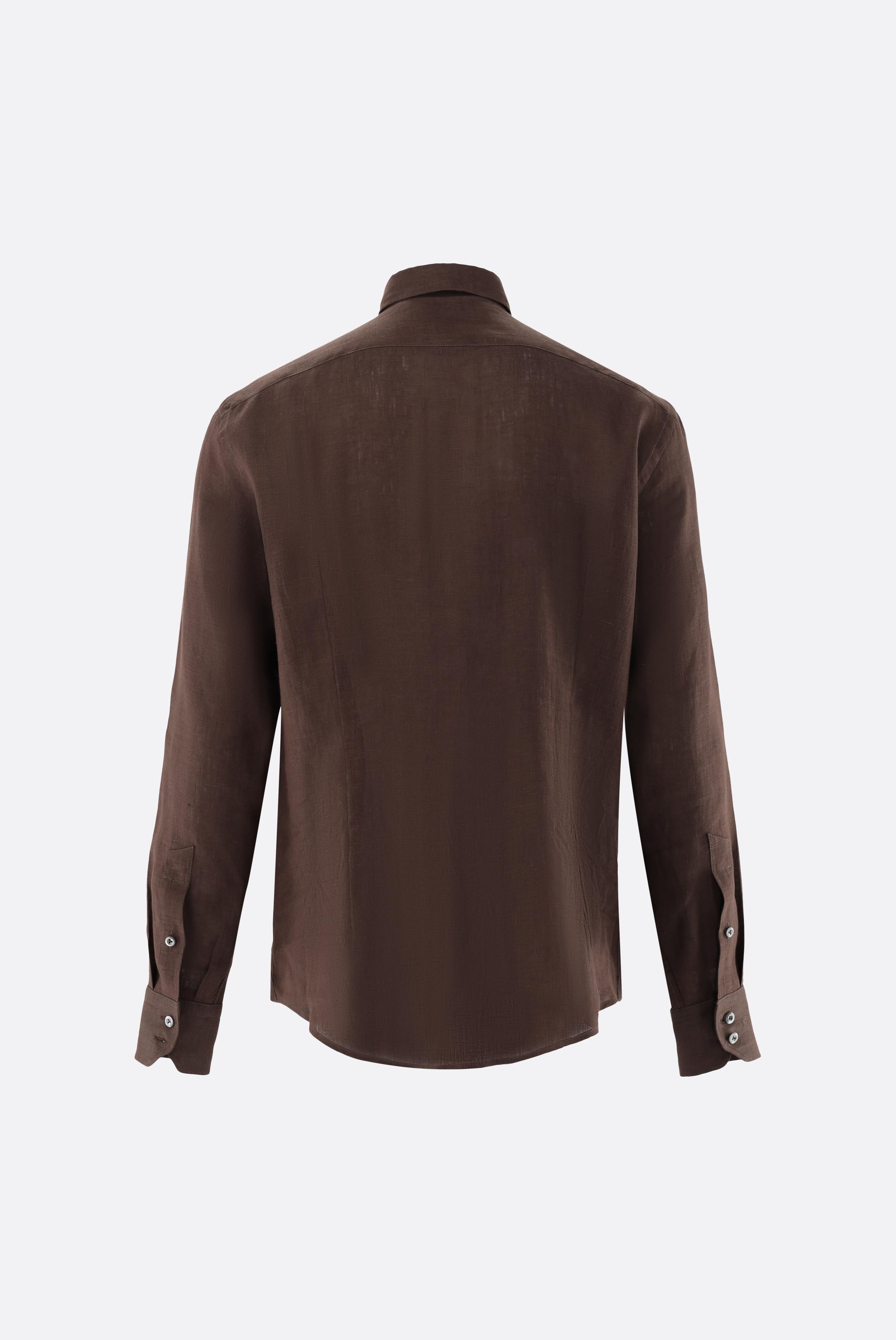 Leinenhemd | mit Button-Down Kragen Tailor Fit