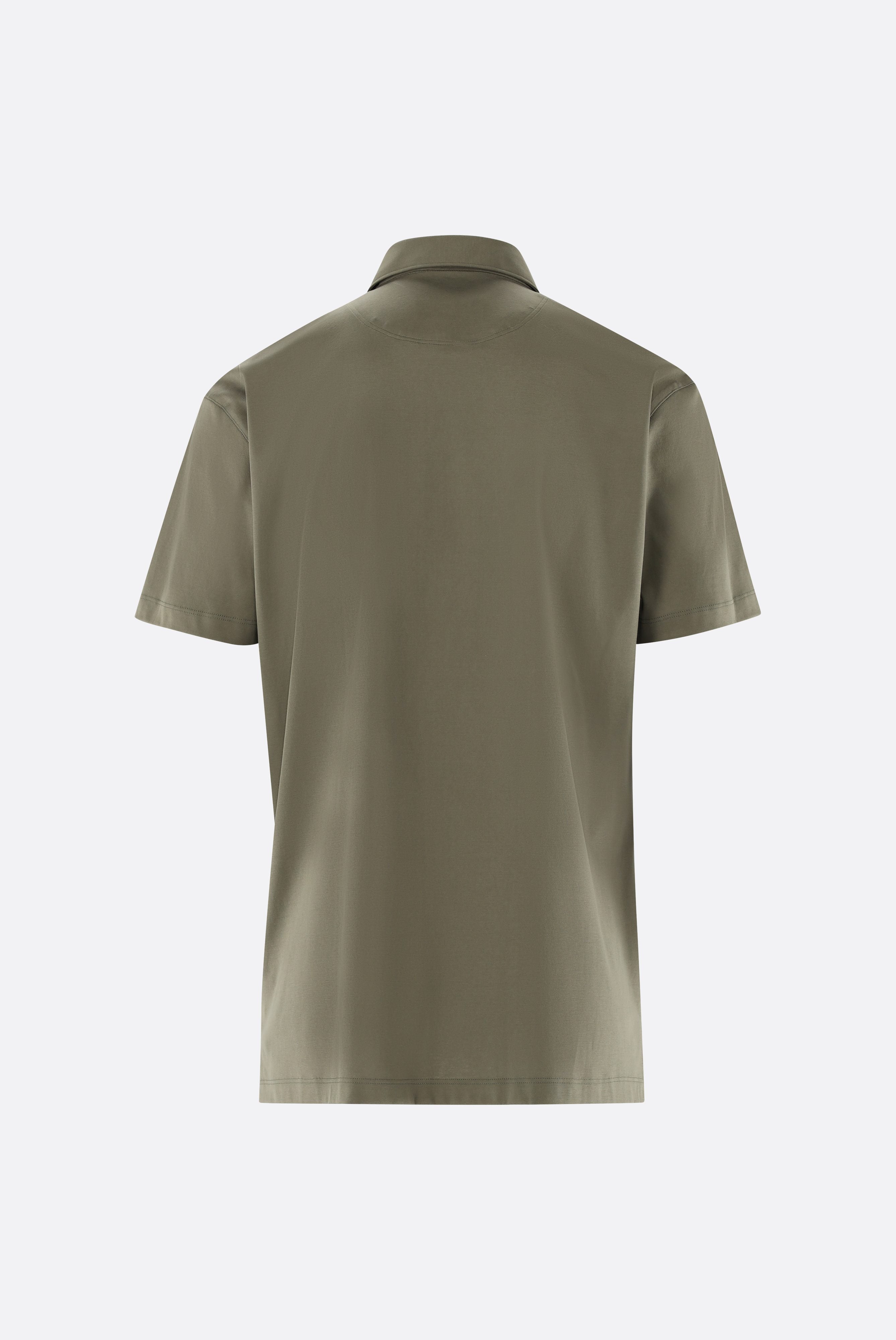 Van Laack-Poloshirt | mit Langarm aus Schweizer Baumwolljersey-Hemden & Blusen-Black-Deal-Outlet-by-ARCHIVIST