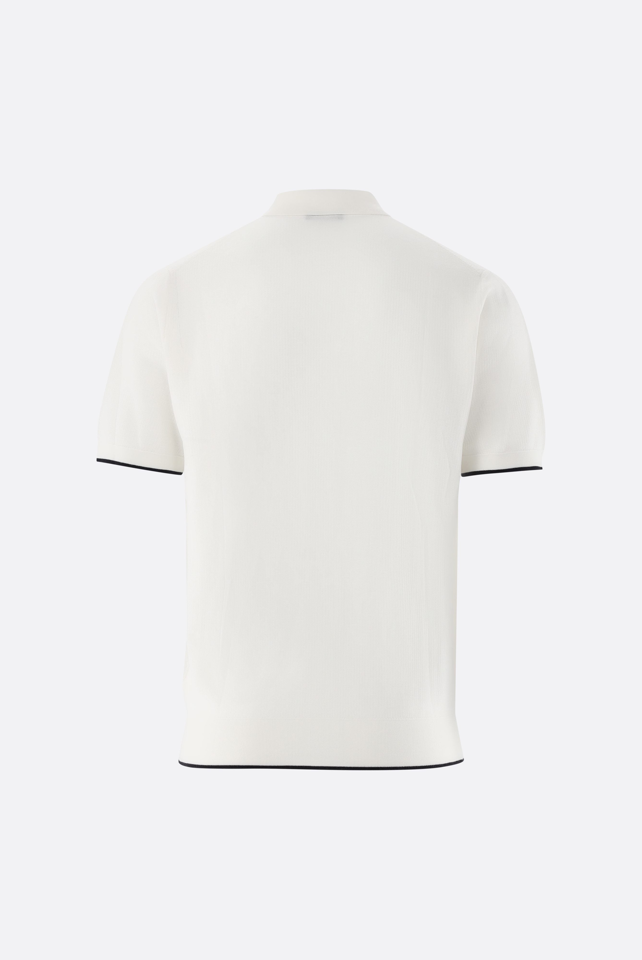 V-Polo gestrickt | mit feiner Struktur-Shirts-Van Laack-OUTLET-ARCHIVIST-ARCHIVE-SALE