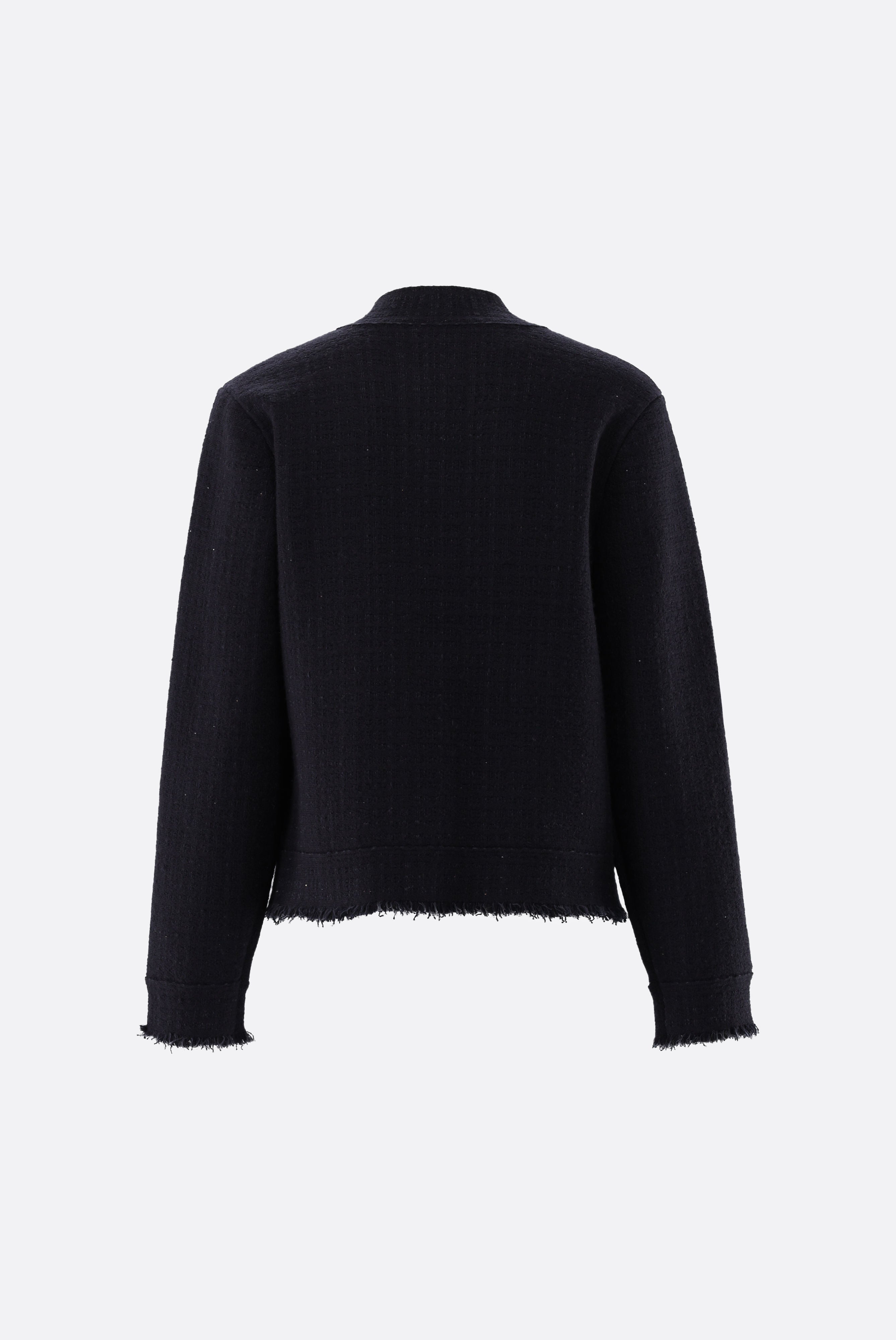 Blazer | gestrickt mit Tweed Optik