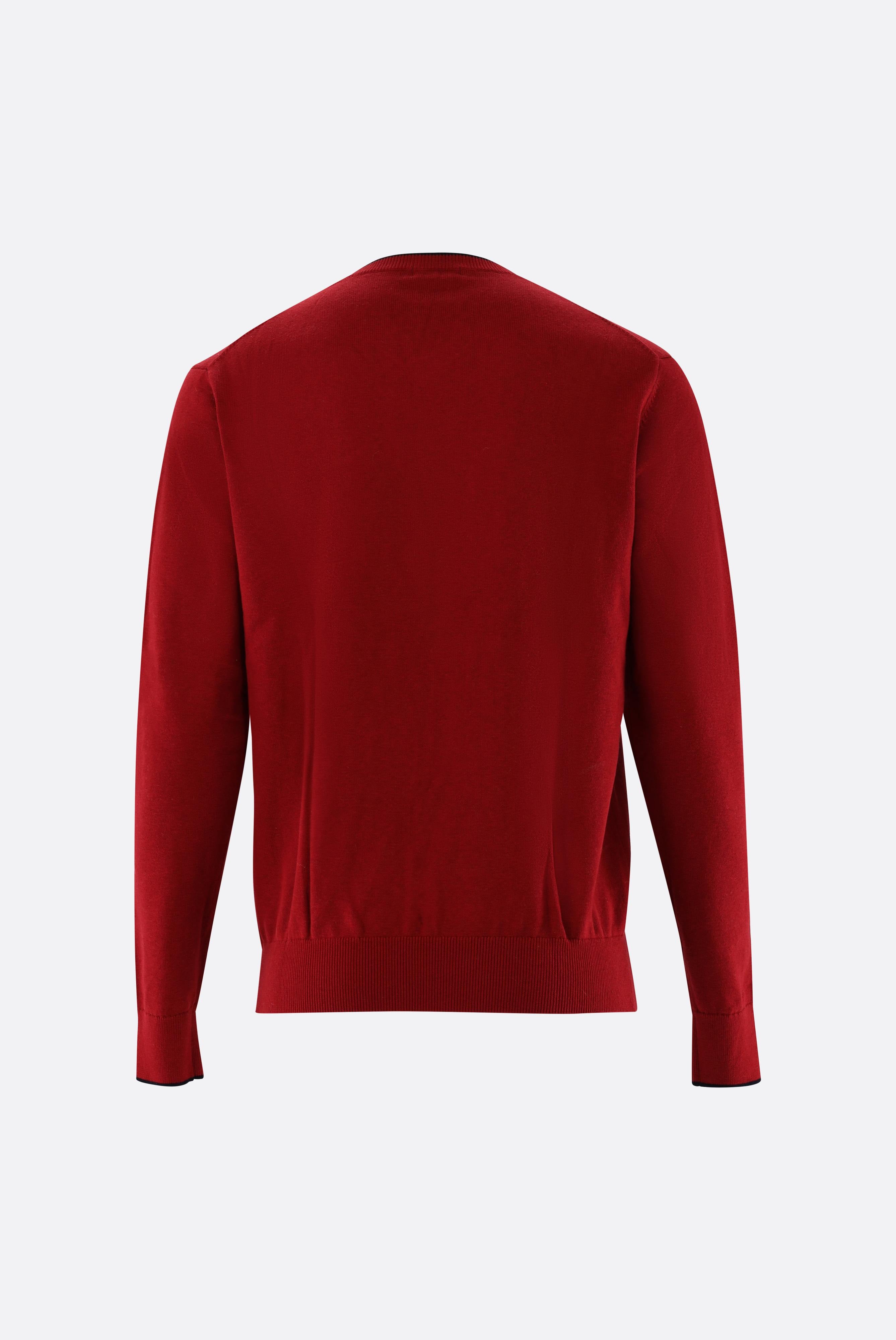 Pullover mit V-Ausschnitt | mit Kaschmir und Baumwolle