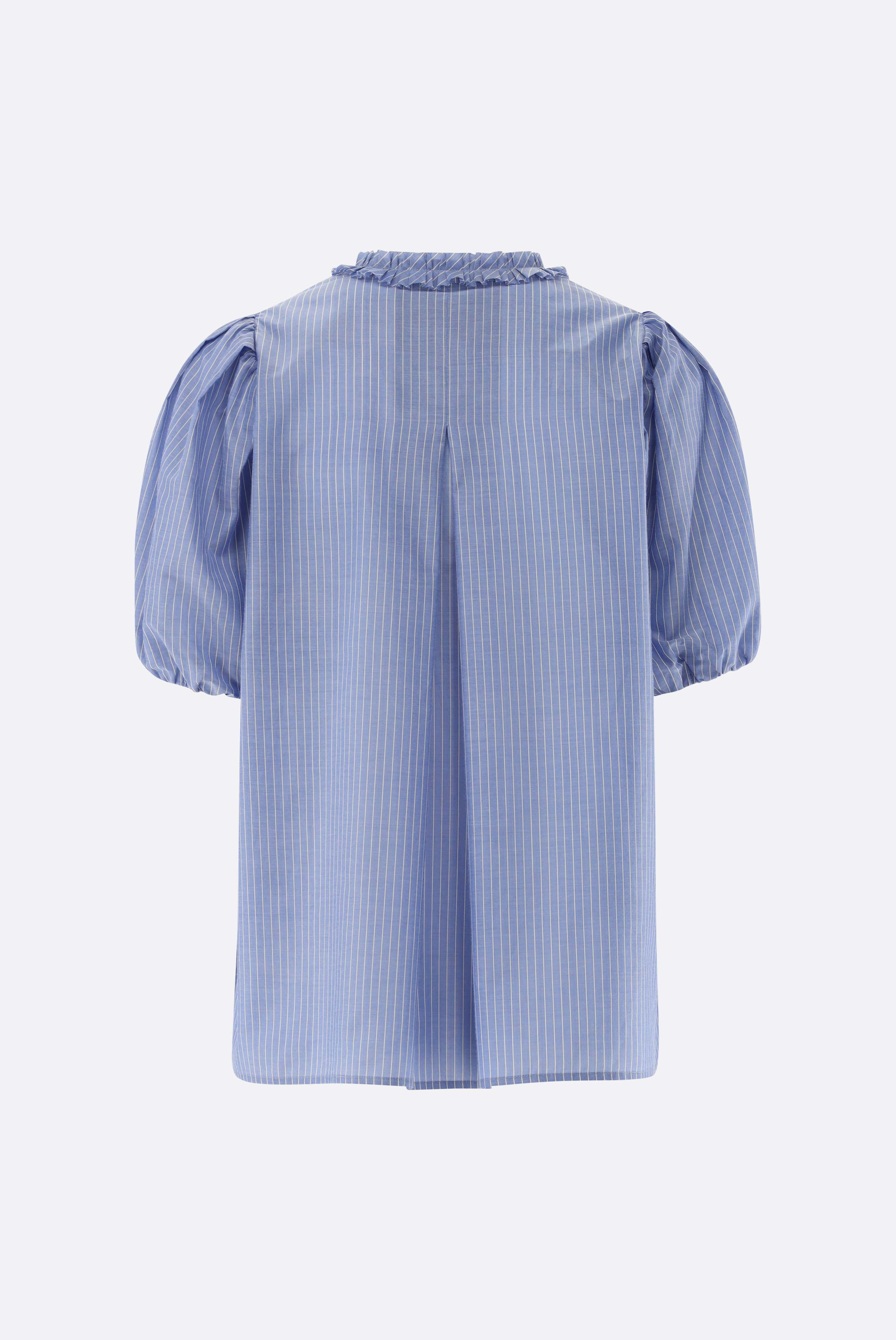 Kurzarm Bluse | mit Rüschen-Hemden & Blusen-Van Laack-OUTLET-ARCHIVIST-ARCHIVE-SALE