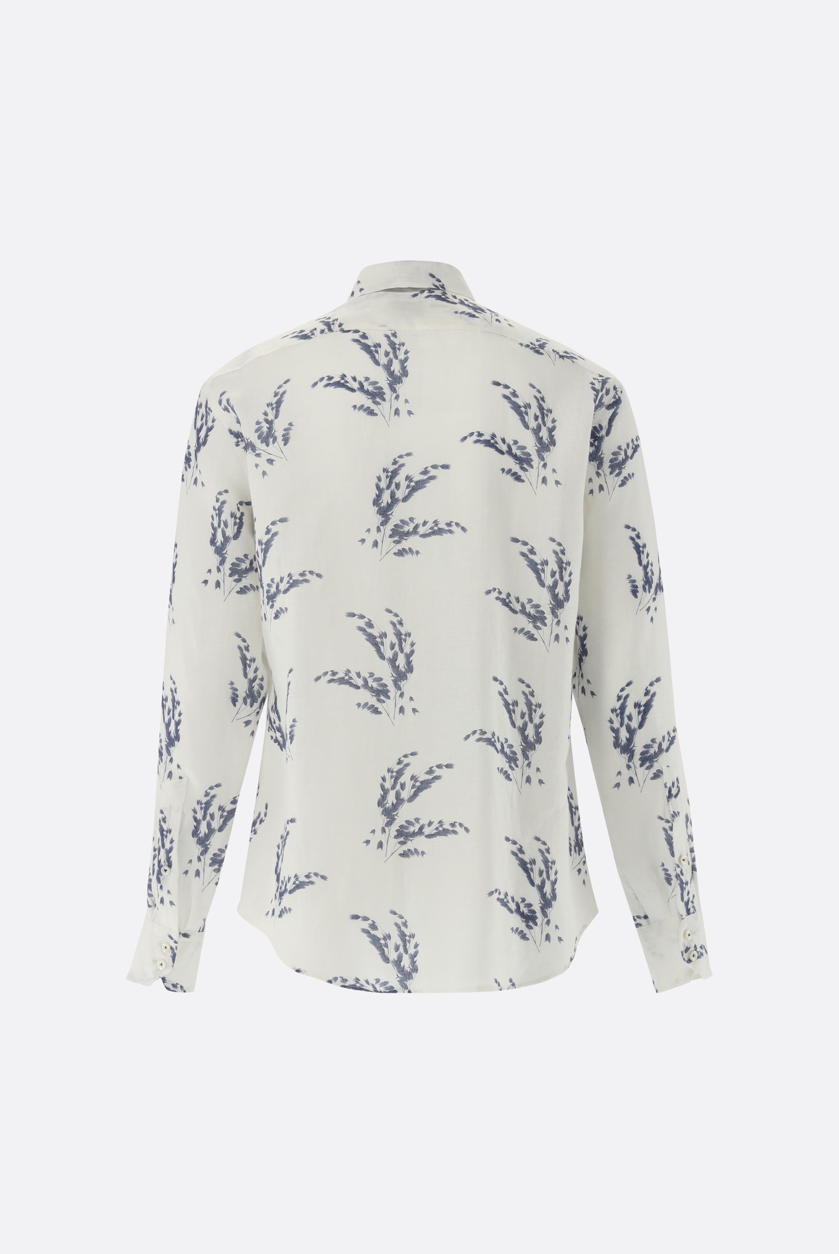 Leinen | Hemd mit Druck Tailor Fit-Hemden & Blusen-Van Laack-OUTLET-ARCHIVIST-ARCHIVE-SALE