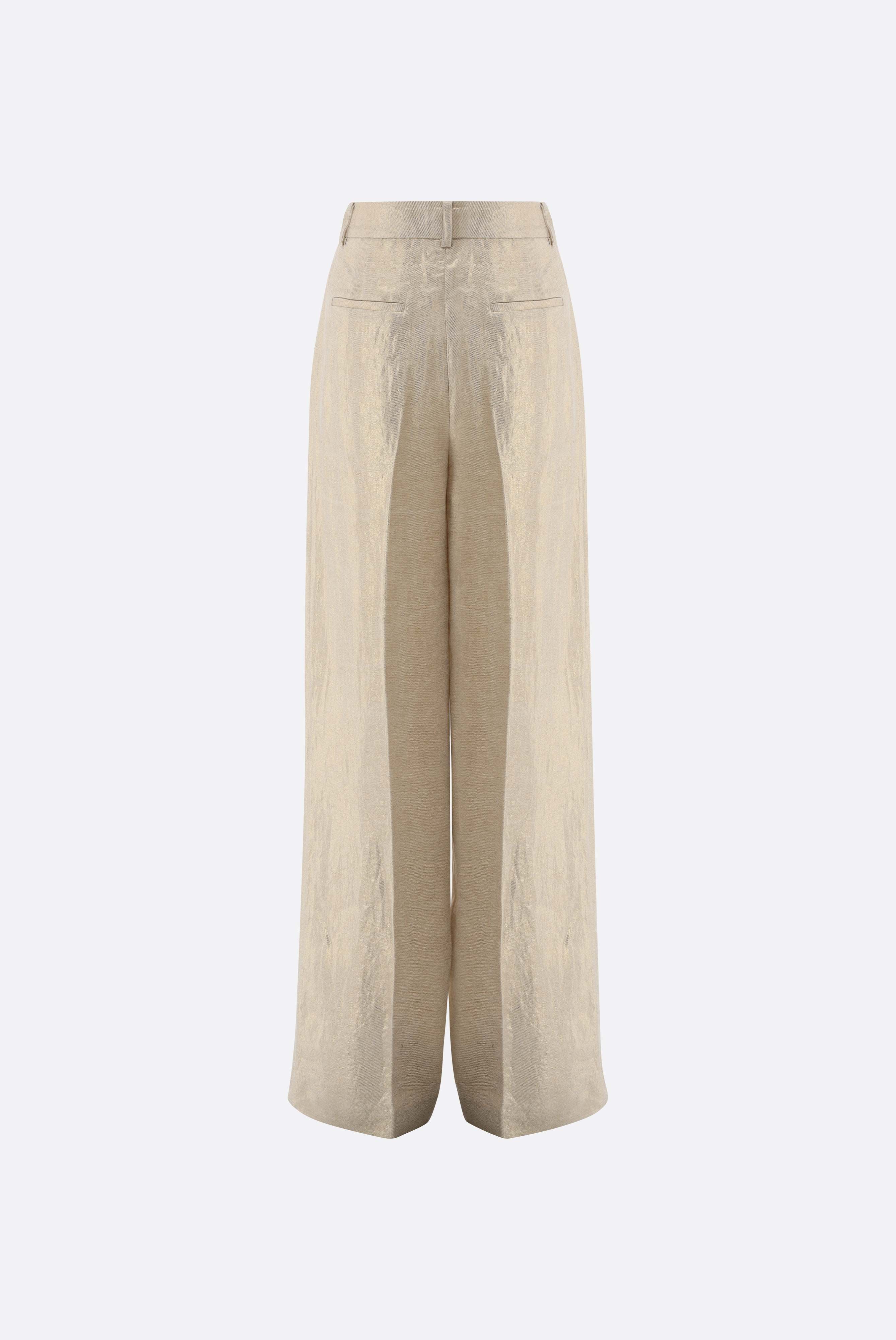 Hose | mit weitem Bein und Glitzer-Effekt-Hosen-Van Laack-OUTLET-ARCHIVIST-ARCHIVE-SALE