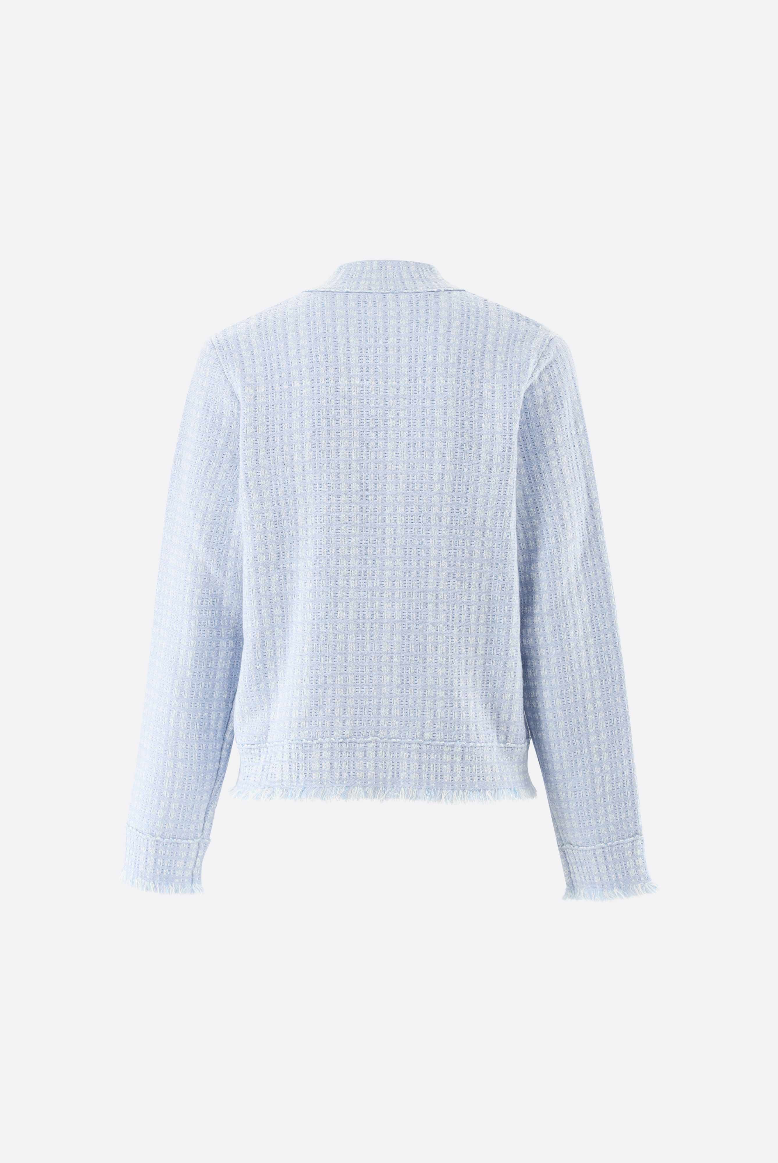 Blazer | gestrickt mit Tweed Optik