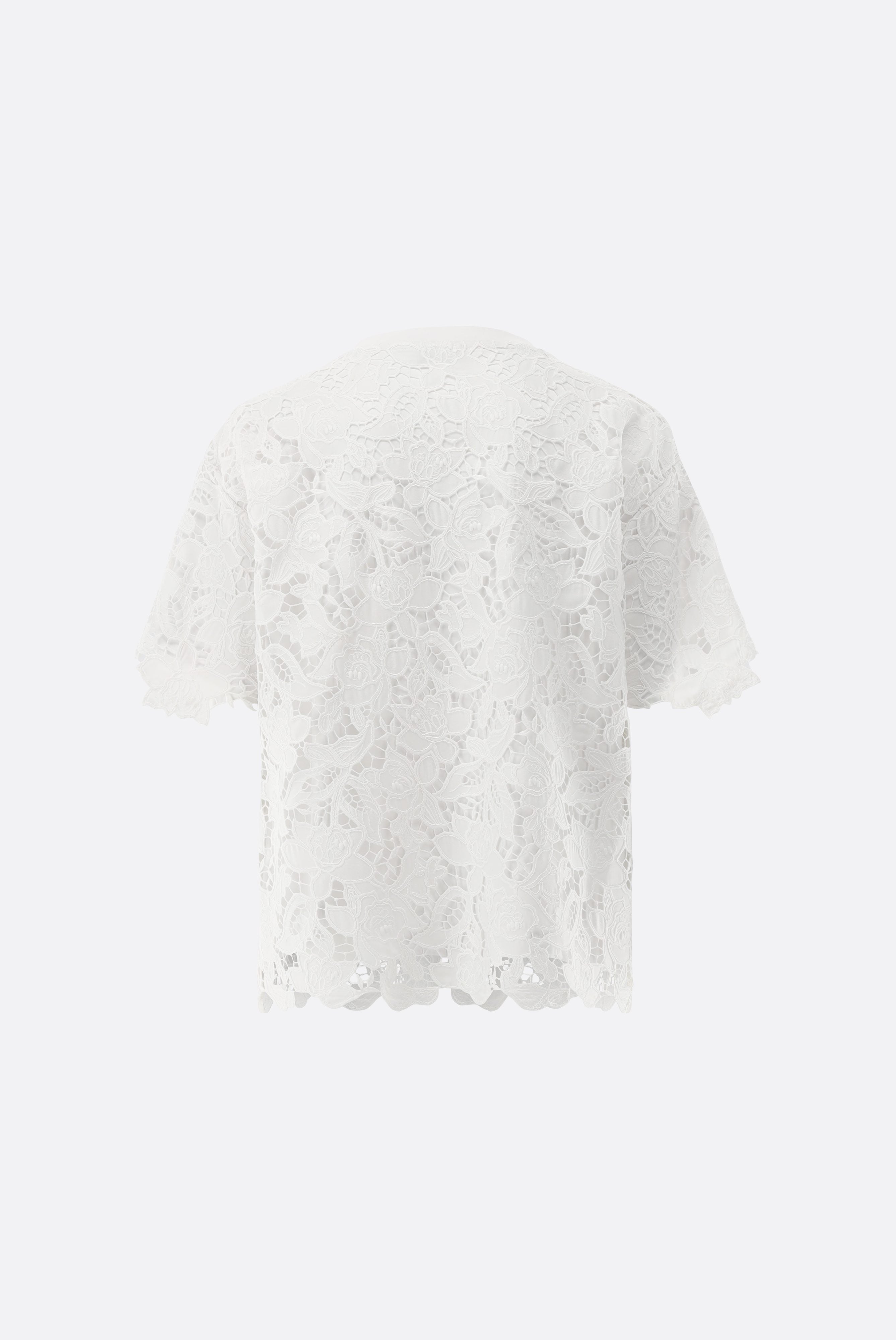 T-Shirt aus Spitze | locker geschnitten