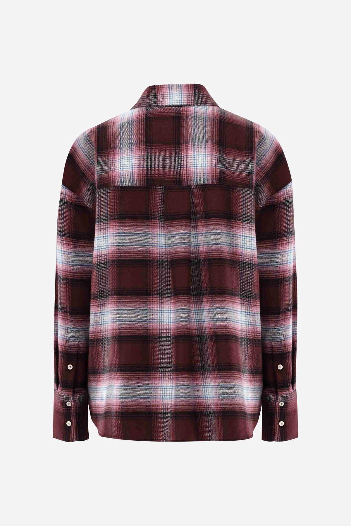 Hemdbluse | kariert aus Flanell-Hemden & Blusen-Van Laack-OUTLET-ARCHIVIST-ARCHIVE-SALE