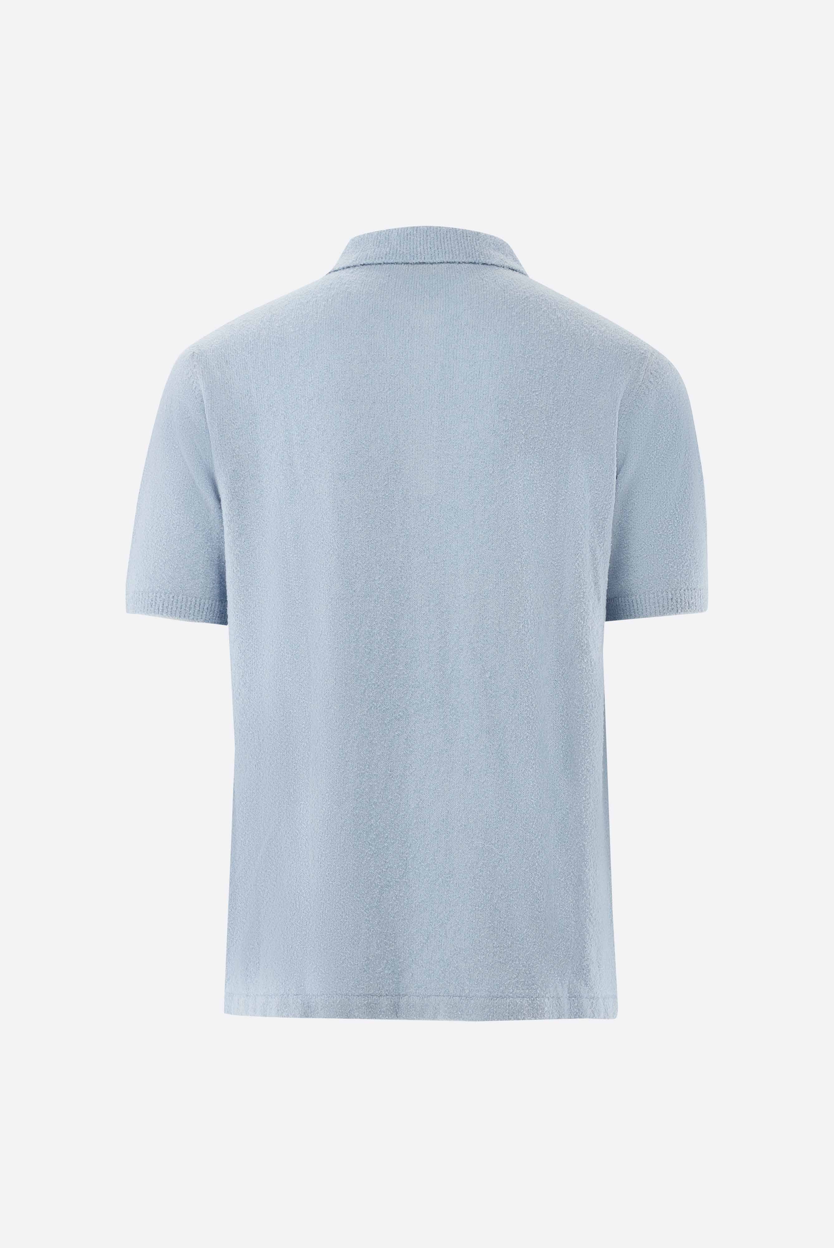 Poloshirt | aus Bouclé-Strick