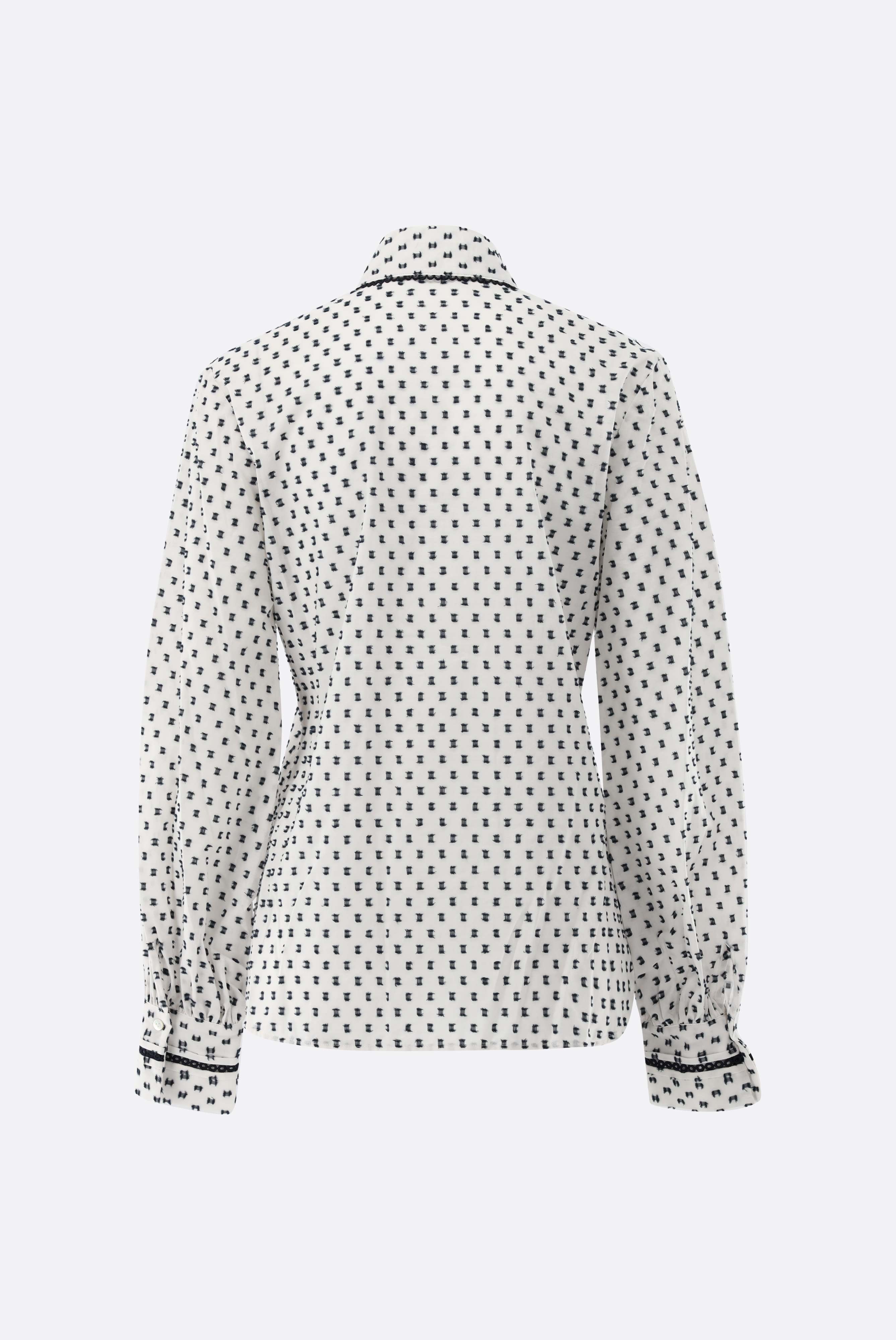 Hemdbluse | aus Bauwoll-Plumetis mit Spitzeneinsätzen-Hemden & Blusen-Van Laack-OUTLET-ARCHIVIST-ARCHIVE-SALE
