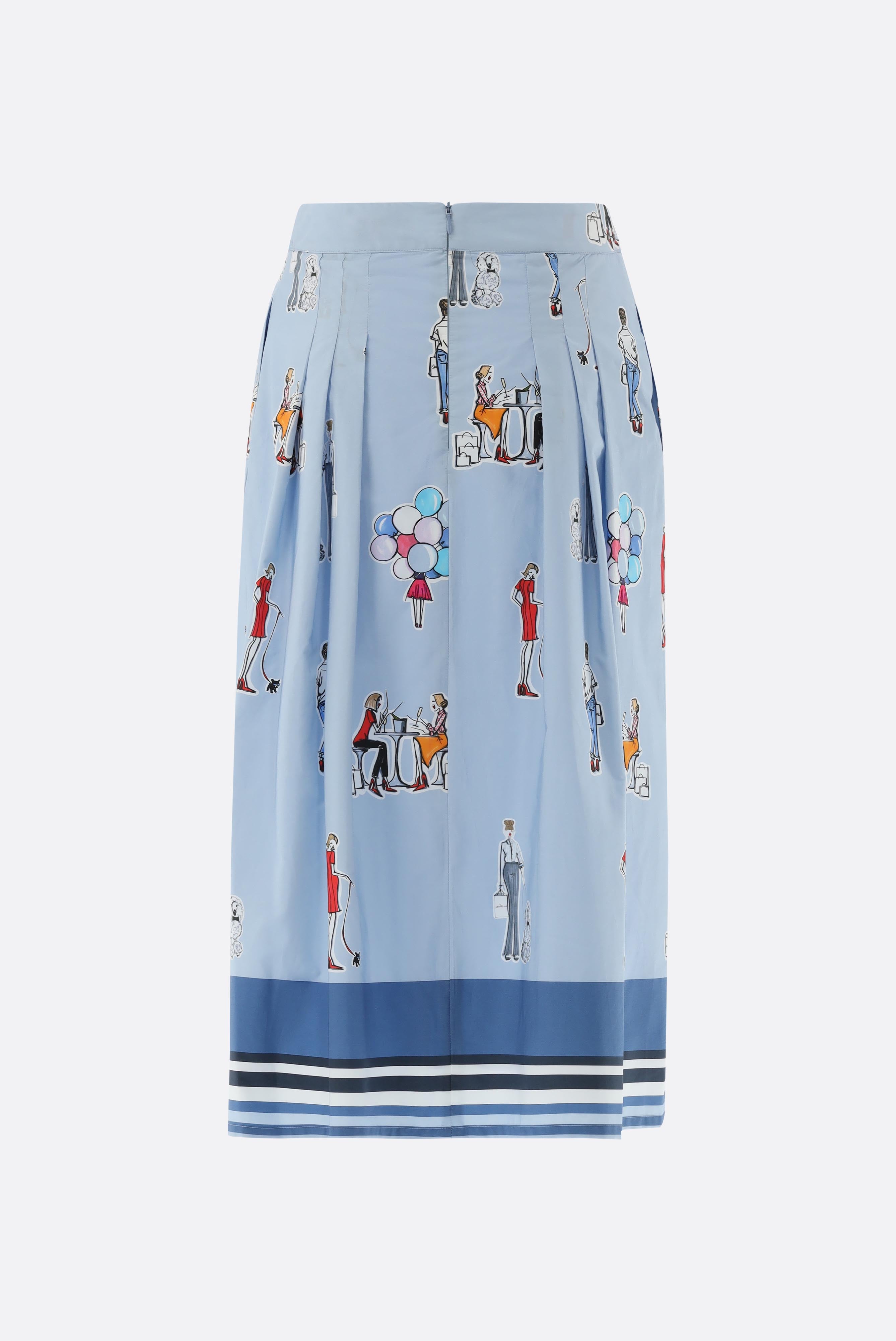 Van Laack-Rock | aus Baumwolle mit Druck-Kleider & Röcke-Black-Deal-Outlet-by-ARCHIVIST