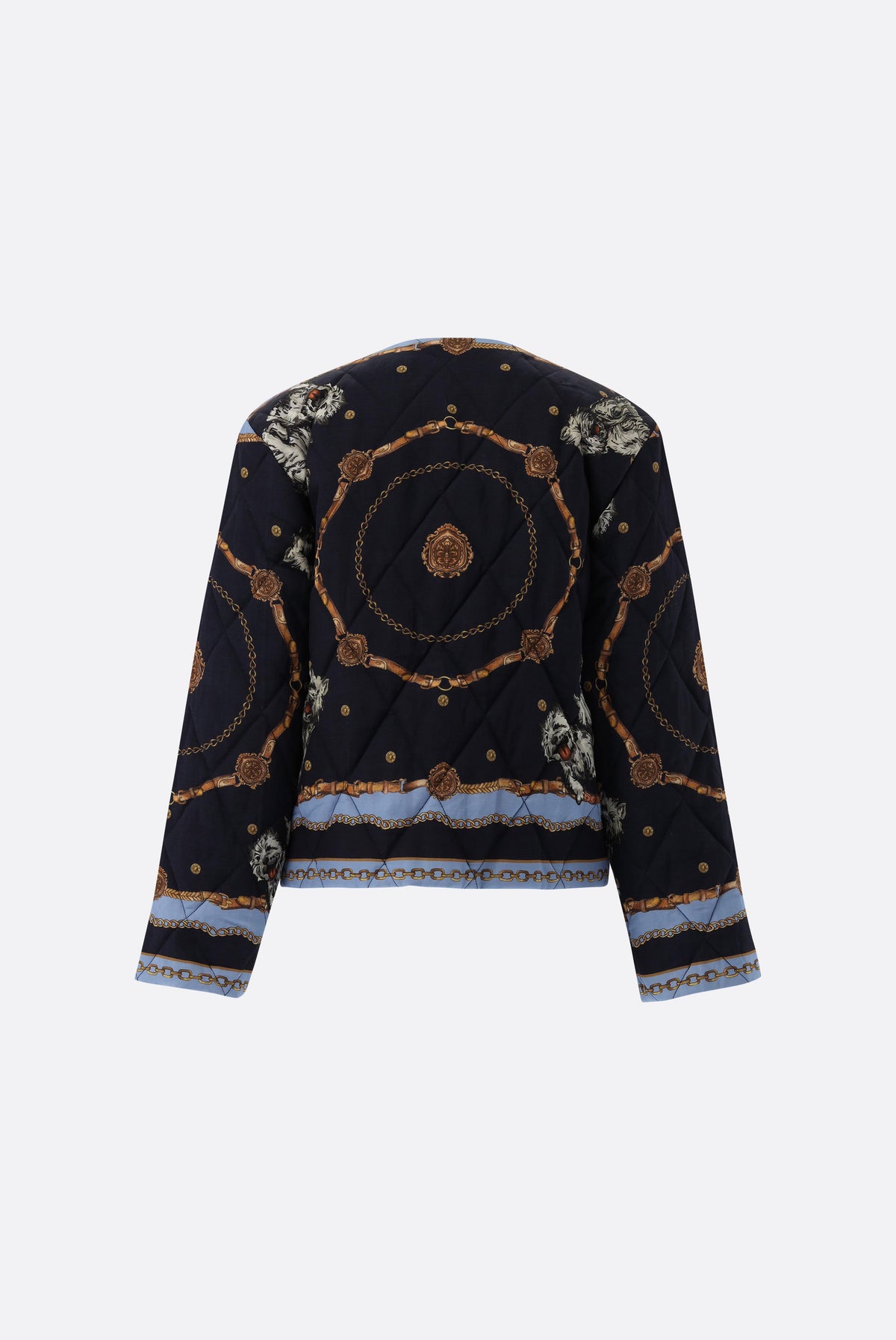 Steppjacke | mit platziertem Druck-Jacken & Mäntel-Van Laack-OUTLET-ARCHIVIST-ARCHIVE-SALE