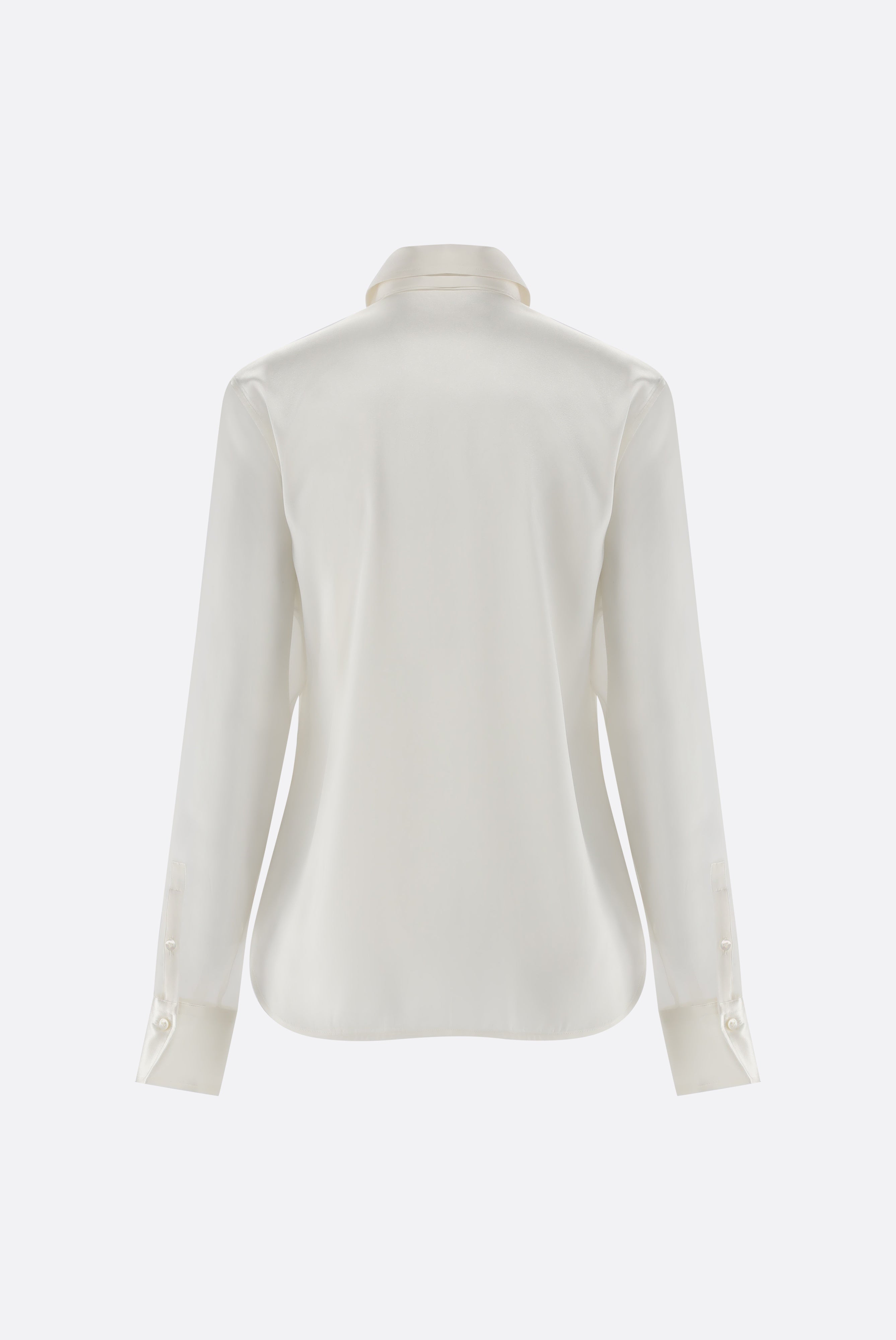 Seidenbluse | mit Organza Ärmeln