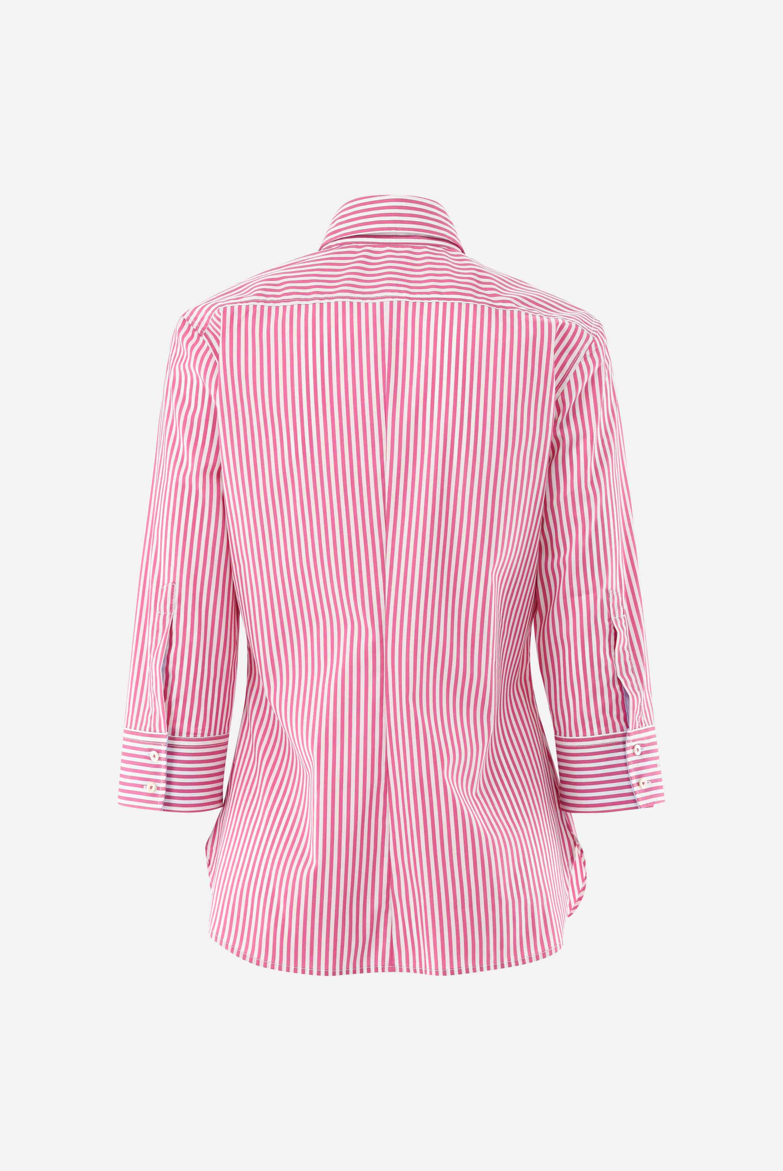 Van Laack-Hemdbluse | gestreift mit Kontrast Details-Hemden & Blusen-Black-Deal-Outlet-by-ARCHIVIST