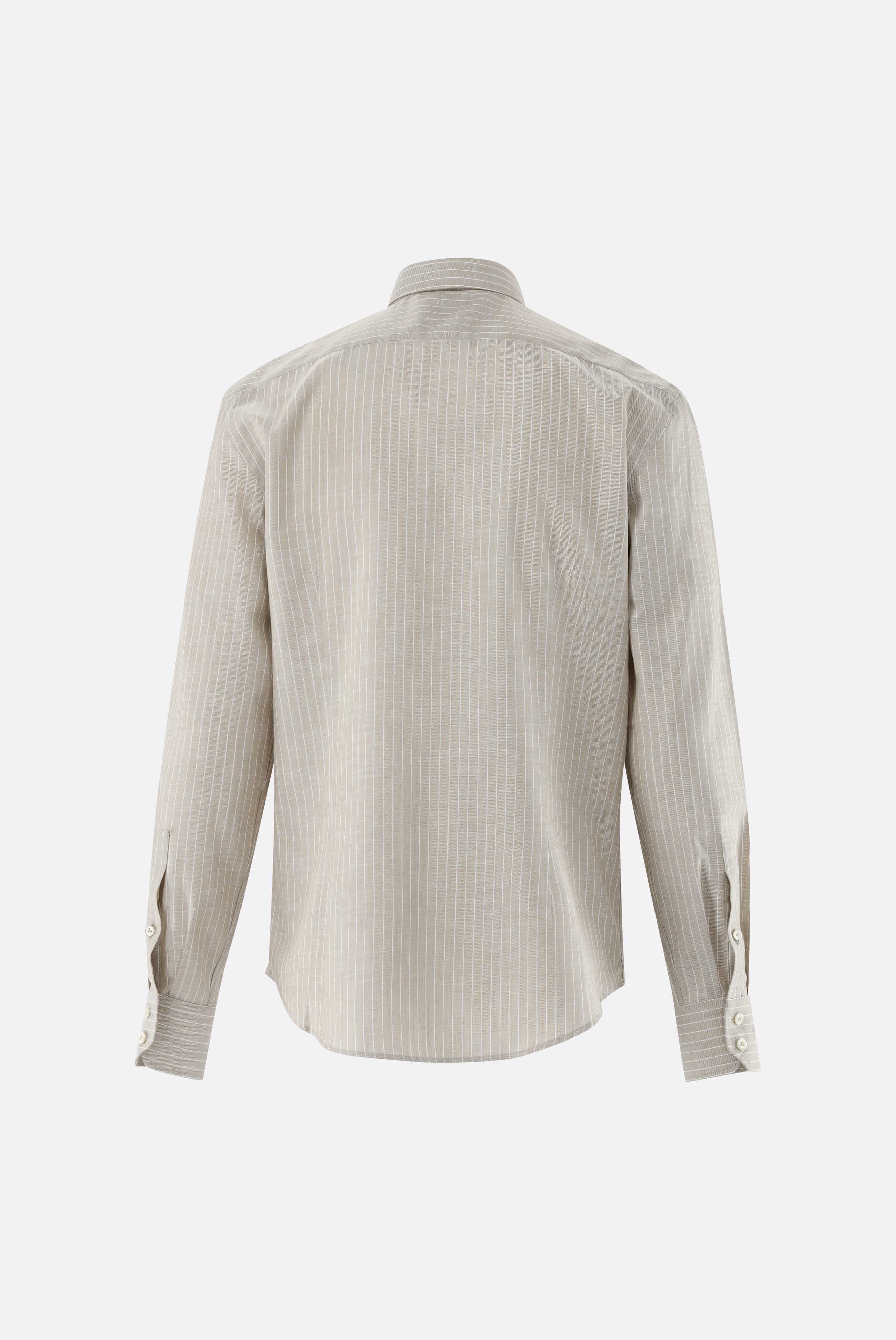 Gestreiftes Twill-Hemd | verwaschene Optik-Hemden & Blusen-Van Laack-OUTLET-ARCHIVIST-ARCHIVE-SALE