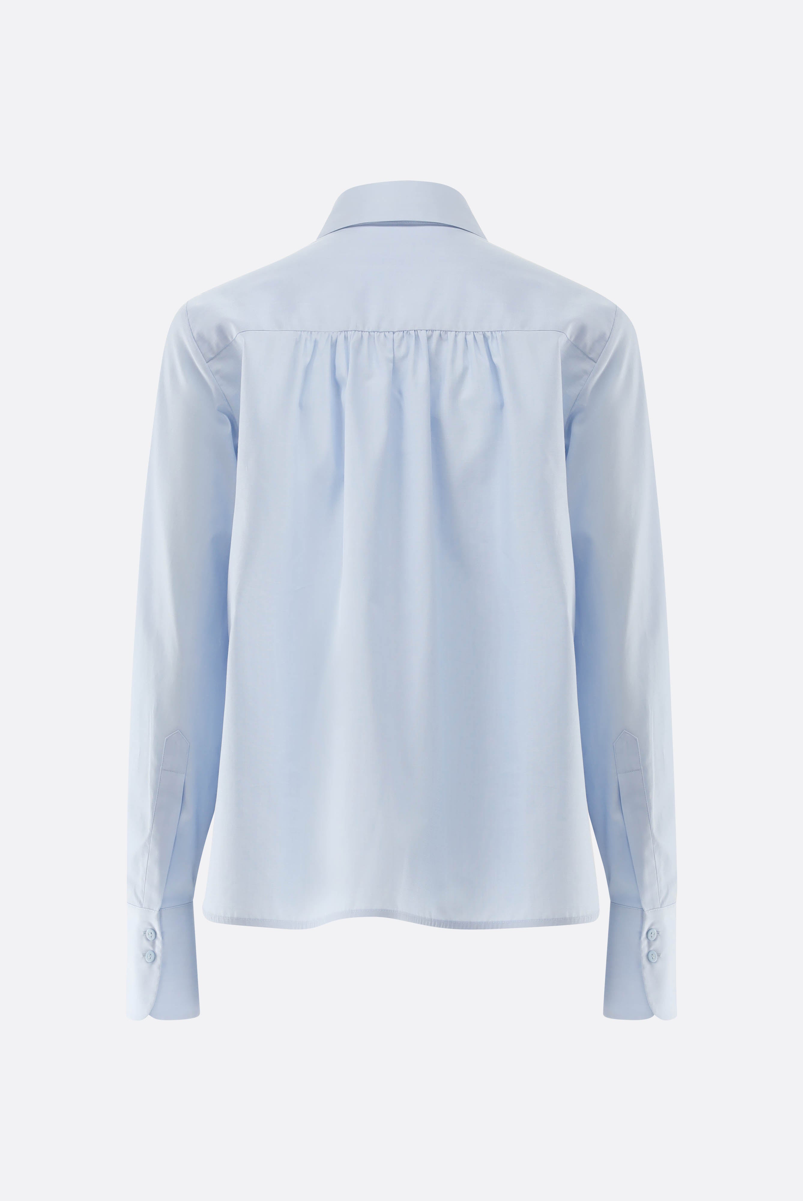 Hemdbluse | aus Popeline mit Lochstick-Saum-Hemden & Blusen-Van Laack-OUTLET-ARCHIVIST-ARCHIVE-SALE