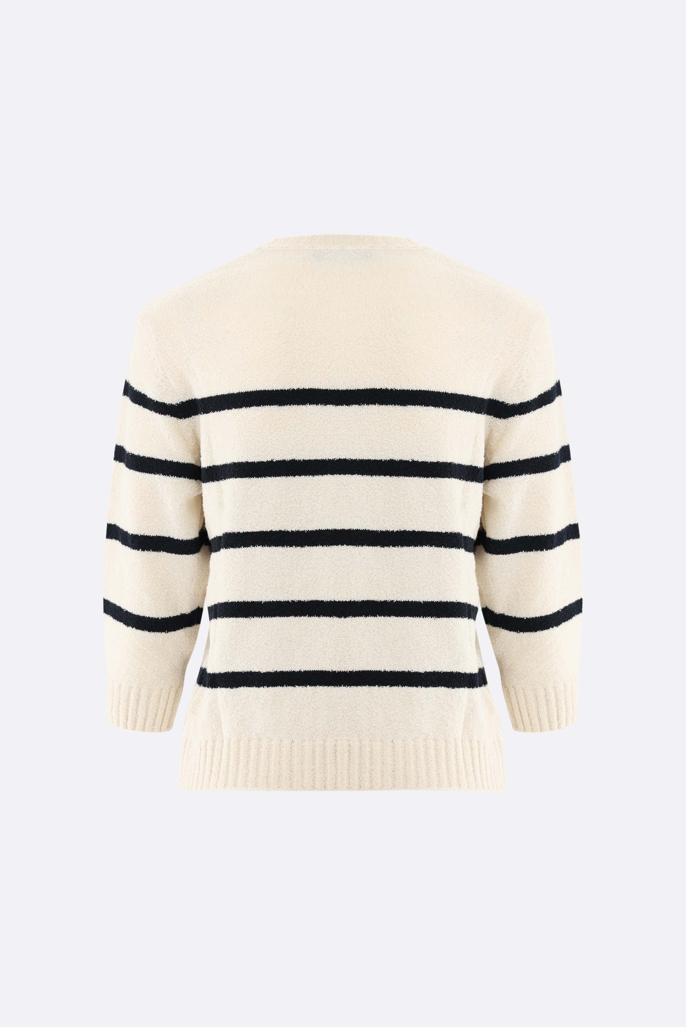 Gestreifter Pullover | aus Bouclé-Strick-UNDEFINIERT-Van Laack-OUTLET-ARCHIVIST-ARCHIVE-SALE