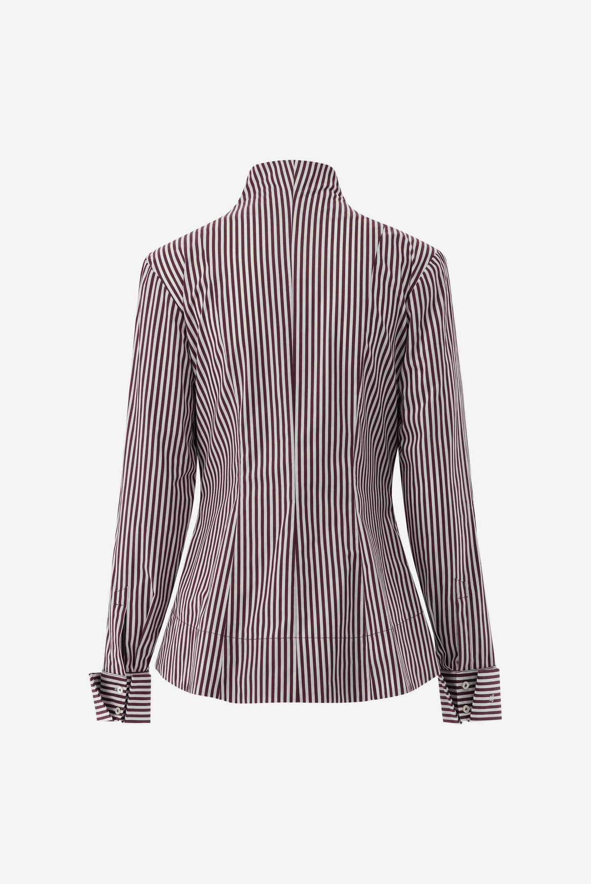 Kelchkragenbluse | aus popeline gestreift-Hemden & Blusen-Van Laack-OUTLET-ARCHIVIST-ARCHIVE-SALE