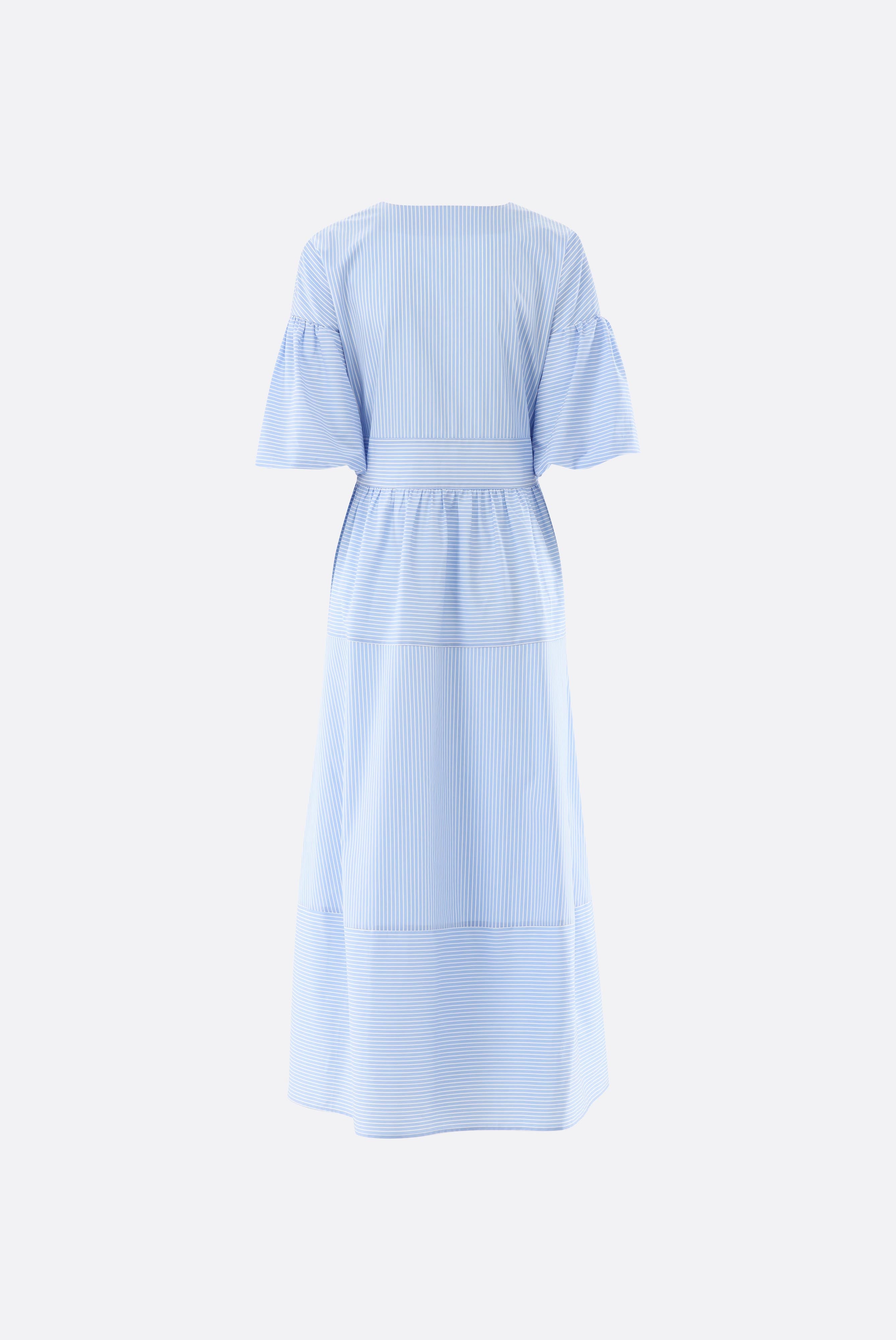 Midikleid | gestreift aus Baumwolle