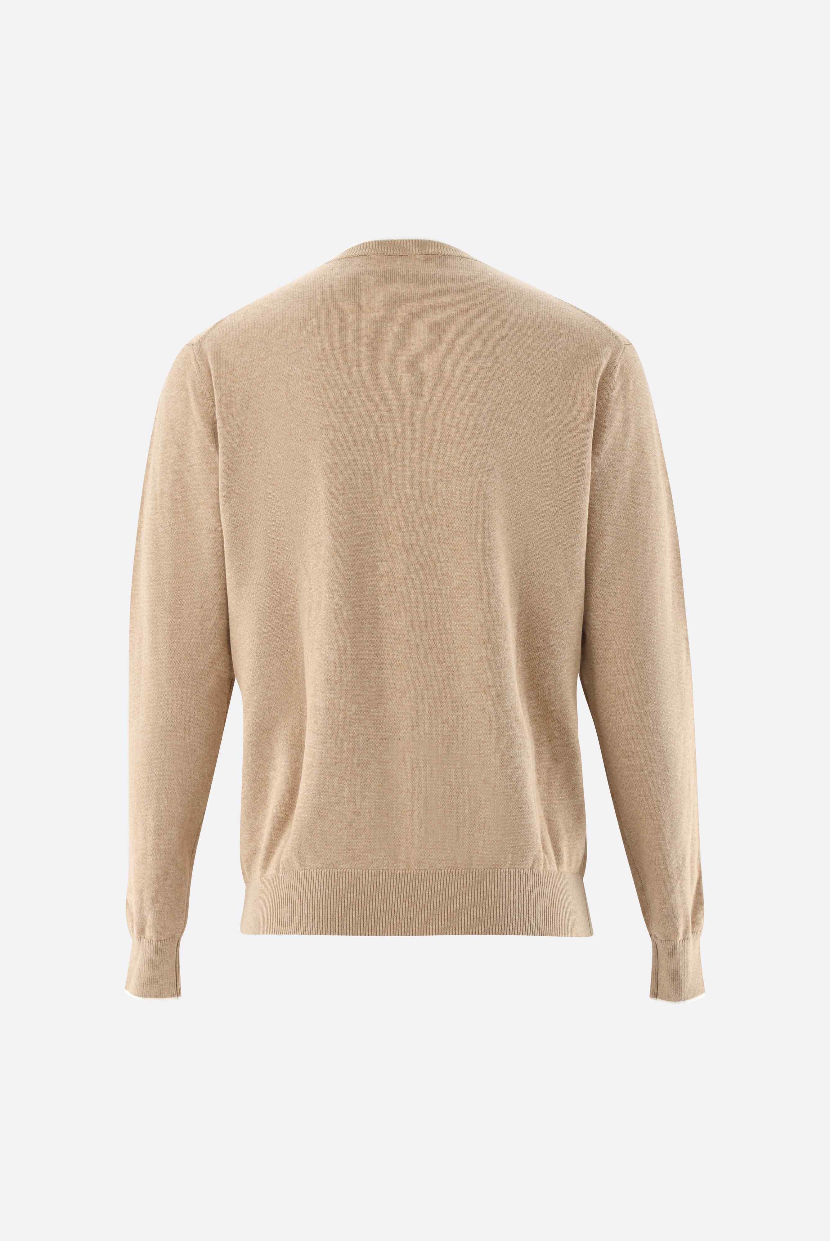 Pullover mit V-Ausschnitt | mit Kaschmir und Baumwolle