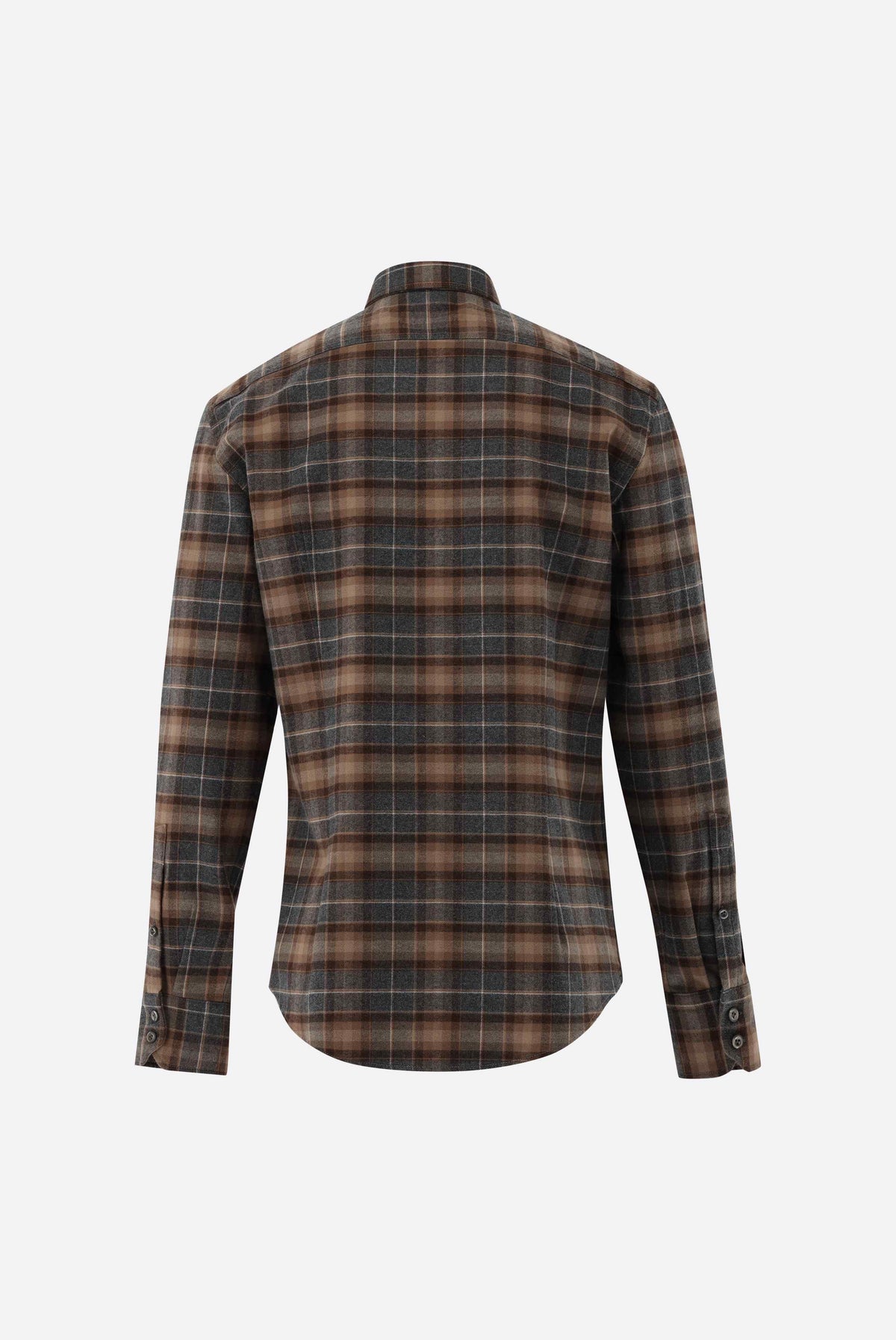 Flanellhemd | mit Button Down Kragen Tailor Fit