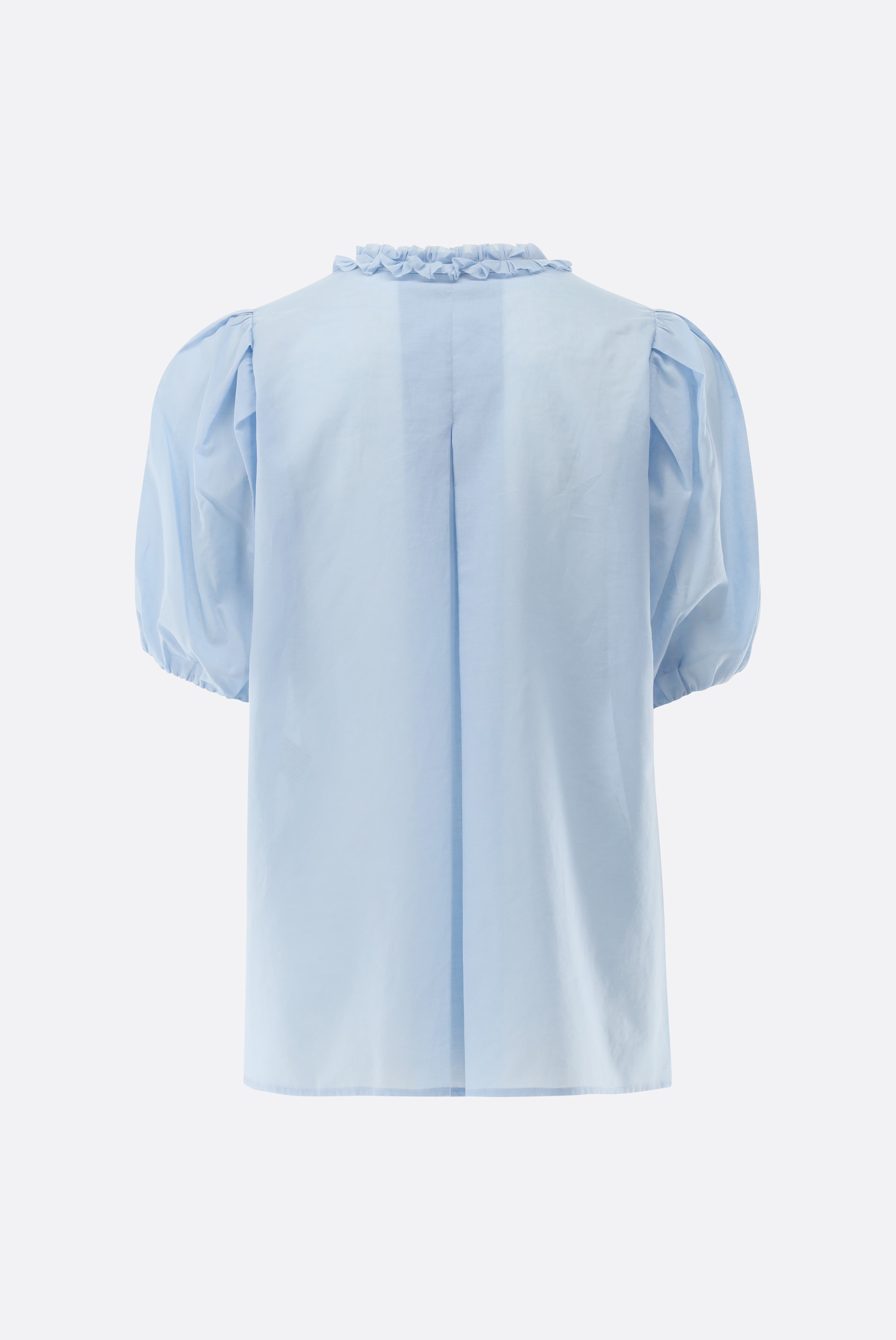 Kurzarm Bluse | mit Rüschen-Hemden & Blusen-Van Laack-OUTLET-ARCHIVIST-ARCHIVE-SALE