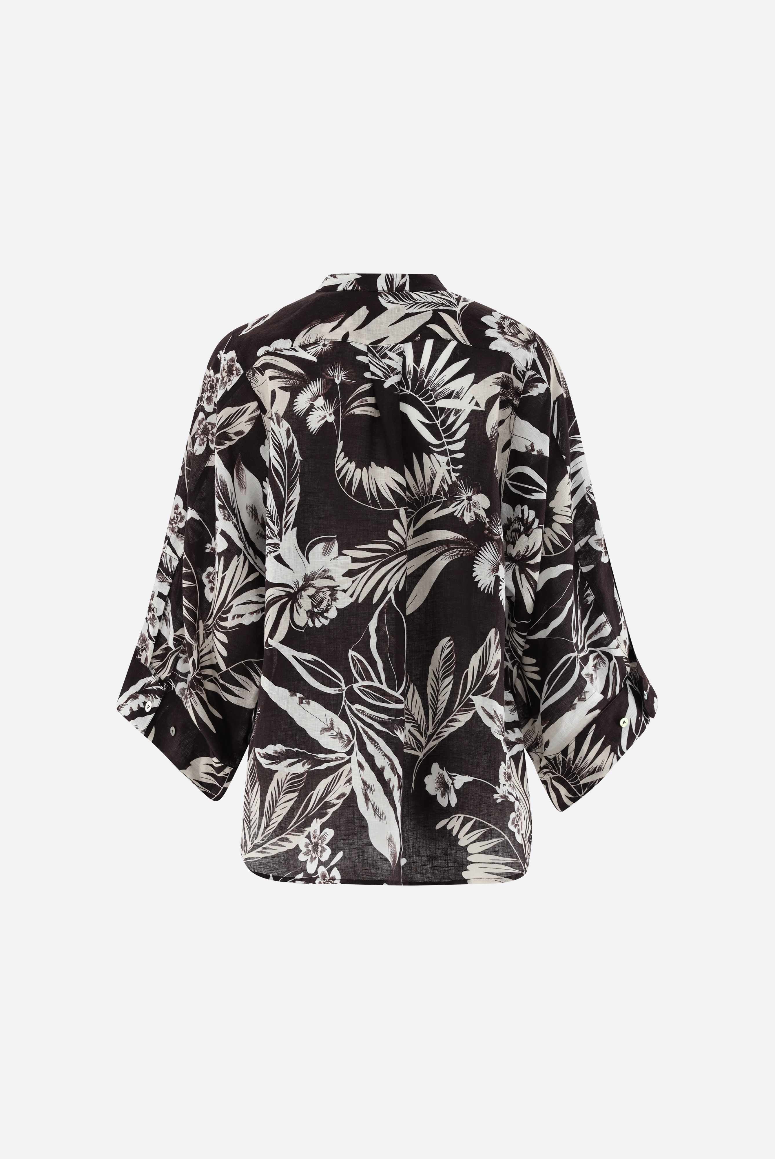 Leinenbluse | mit Tropical Druck-Hemden & Blusen-Van Laack-OUTLET-ARCHIVIST-ARCHIVE-SALE